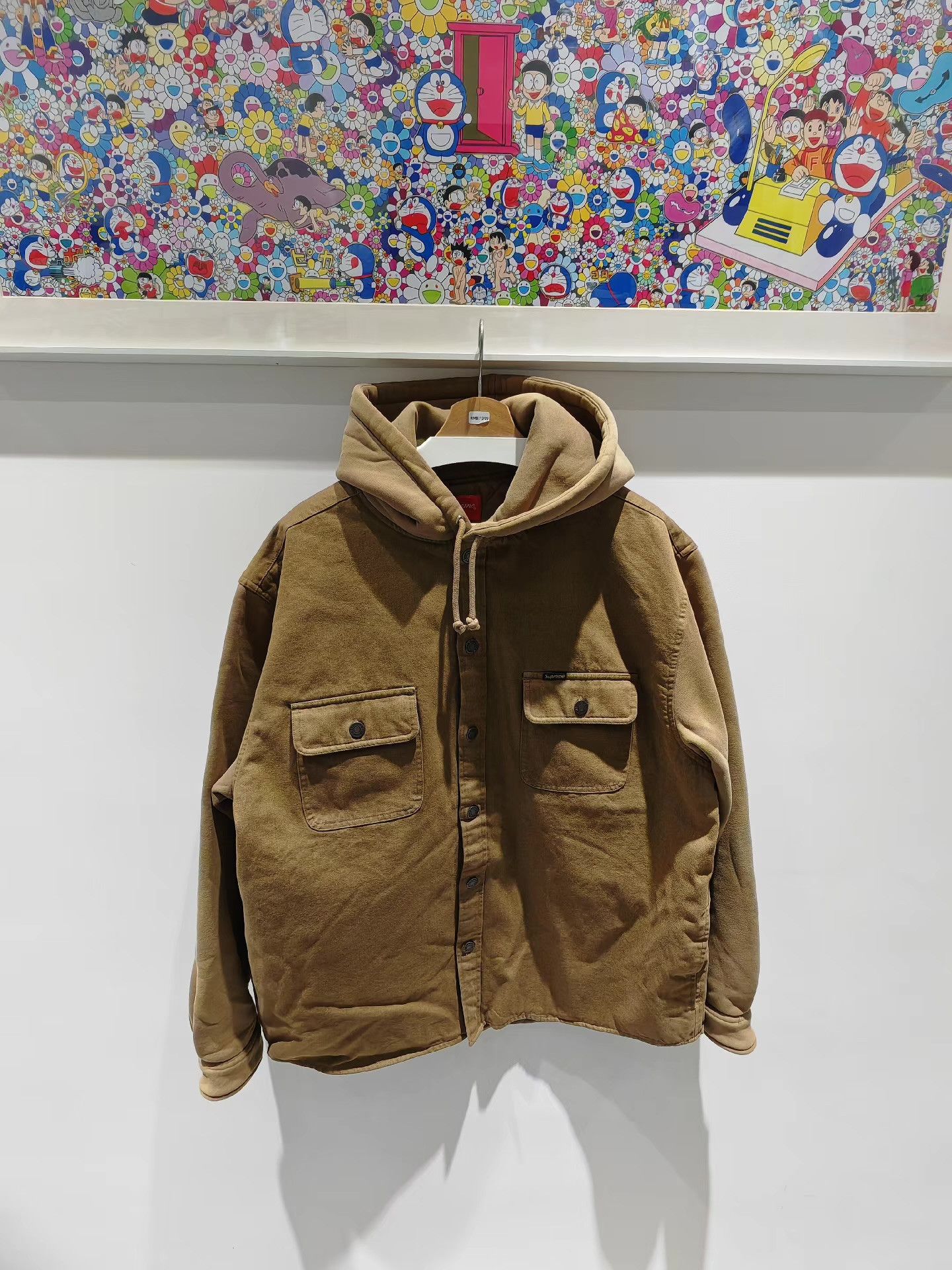Supreme Supreme 22FW Fleece Hooded Denim Shirt Q15 Size US M / EU 48-50 / 2 - 1 Thumbnail