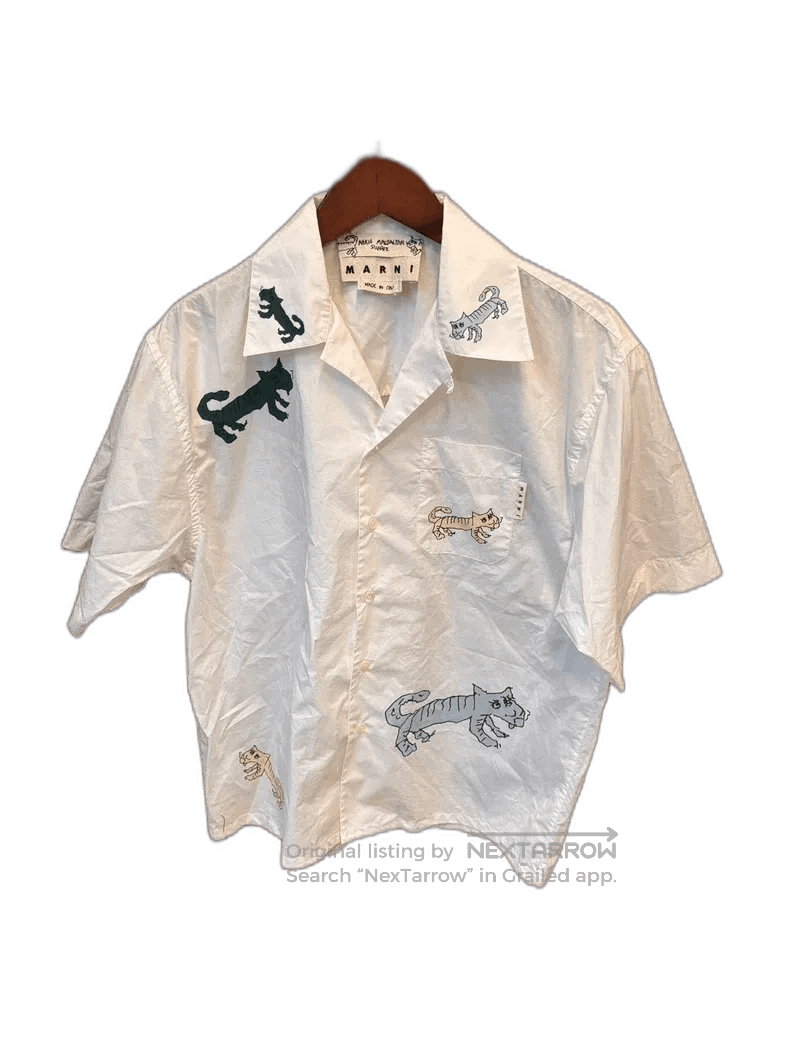Marni Marni Limited Edition Men's Shirt with Cats. Size US M / EU 48-50 / 2 - 1 Thumbnail