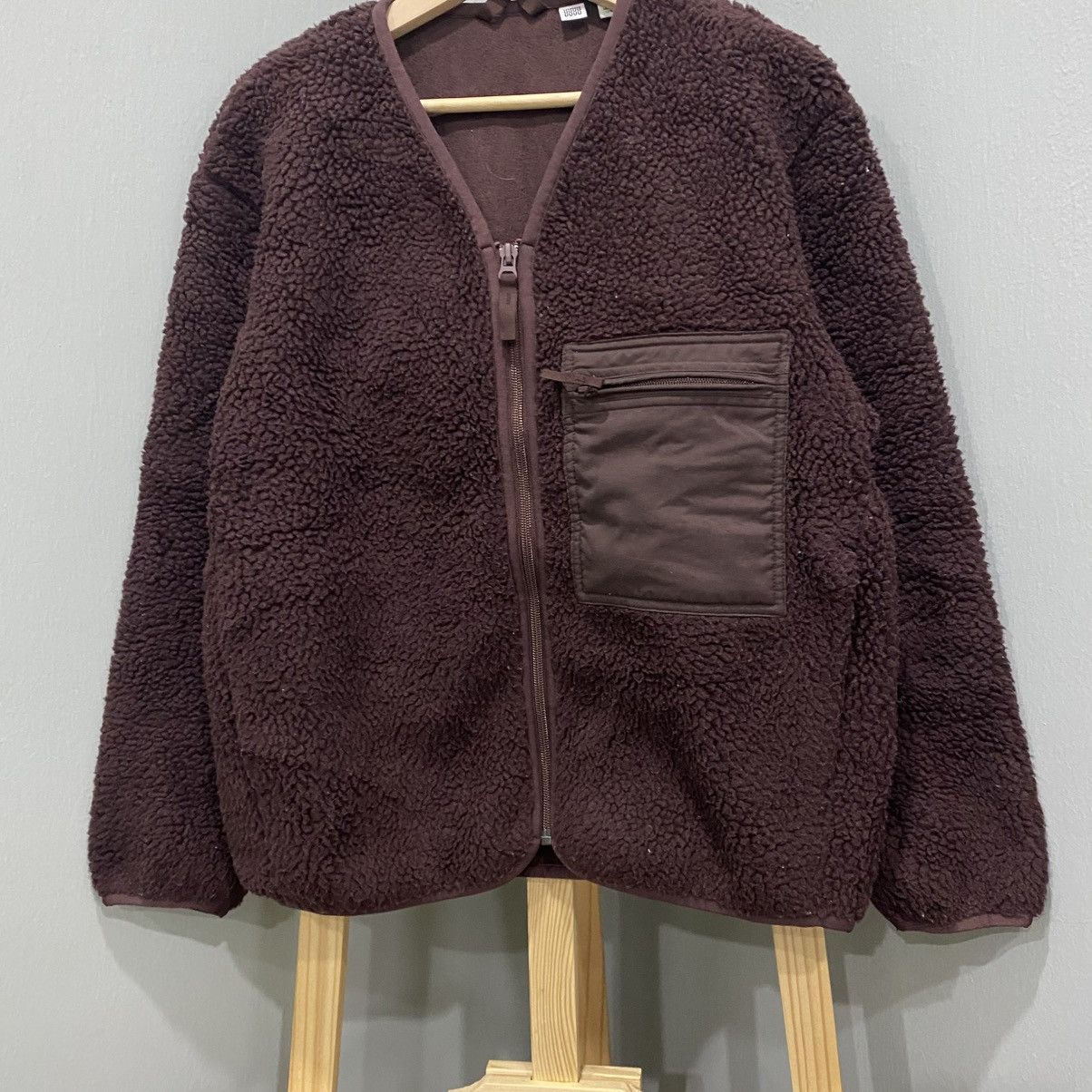 Christophe Lemaire Uniqlo U Christophe Lemaire Deep Pile Fleece Cardigan Brown Size US S / EU 44-46 / 1 - 4 Thumbnail