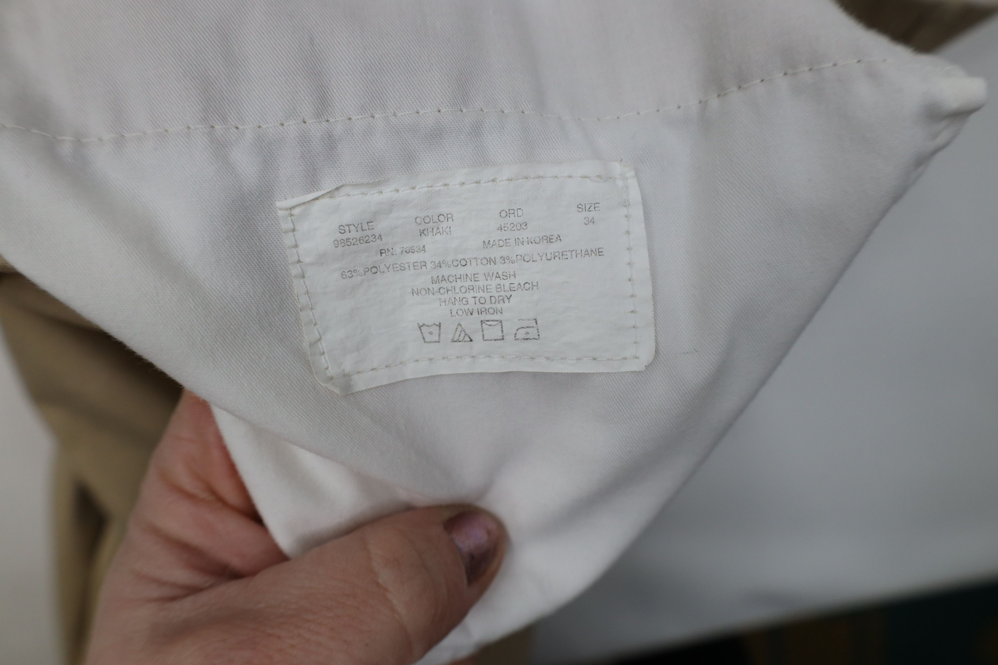 Orvis Vintage 90s Orvis Wide Leg Chino Pants Trousers Khaki Tan Size US 34 / EU 50 - 7 Thumbnail