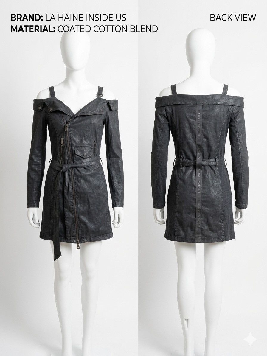 La Haine Inside Us La Haine Inside Us Coated Asymmetric Biker Top Jacket Size S Size S / US 4 / IT 40 - 1 Thumbnail