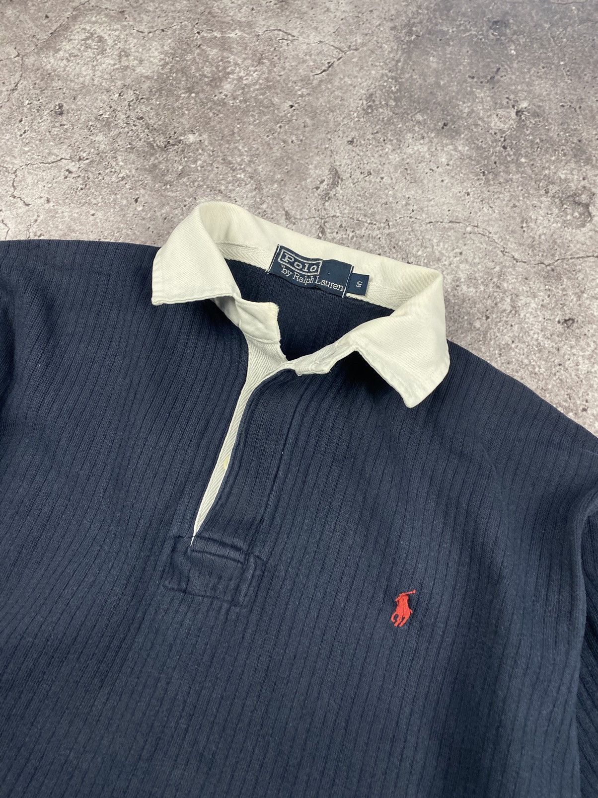 Japanese Brand Vintage Polo Ralph Lauren Rugby Polo Shirt Striped Japanese Size US S / EU 44-46 / 1 - 3 Thumbnail