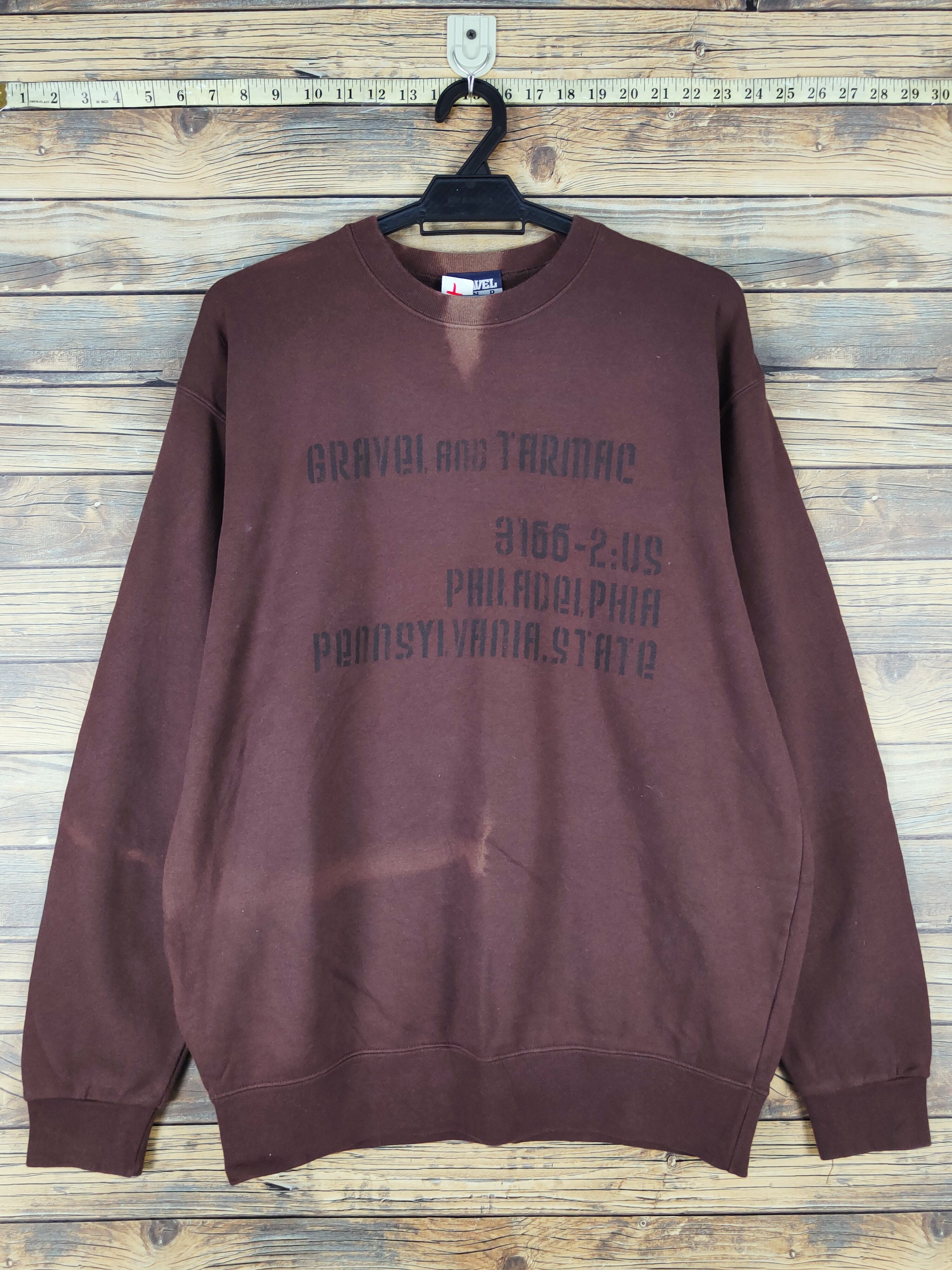 Japanese Brand × Vintage Gravel and Tarmac Dark Brown Sweatshirts #W1162 Size US L / EU 52-54 / 3 - 1 Thumbnail