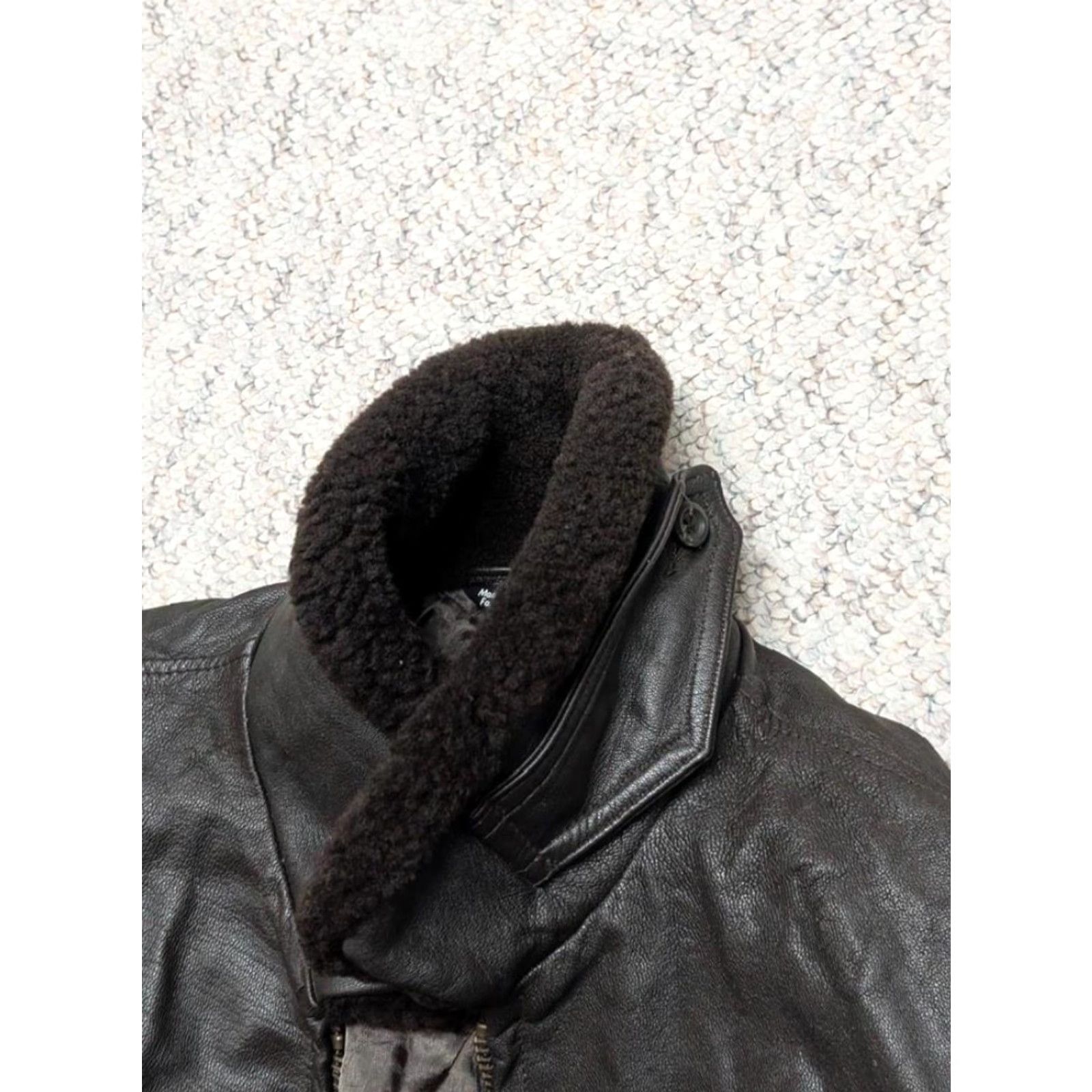 Vintage VINTAGE Cabela's GOATSKIN Leather BOMBER Jacket Brown Mens S Size US S / EU 44-46 / 1 - 6 Thumbnail