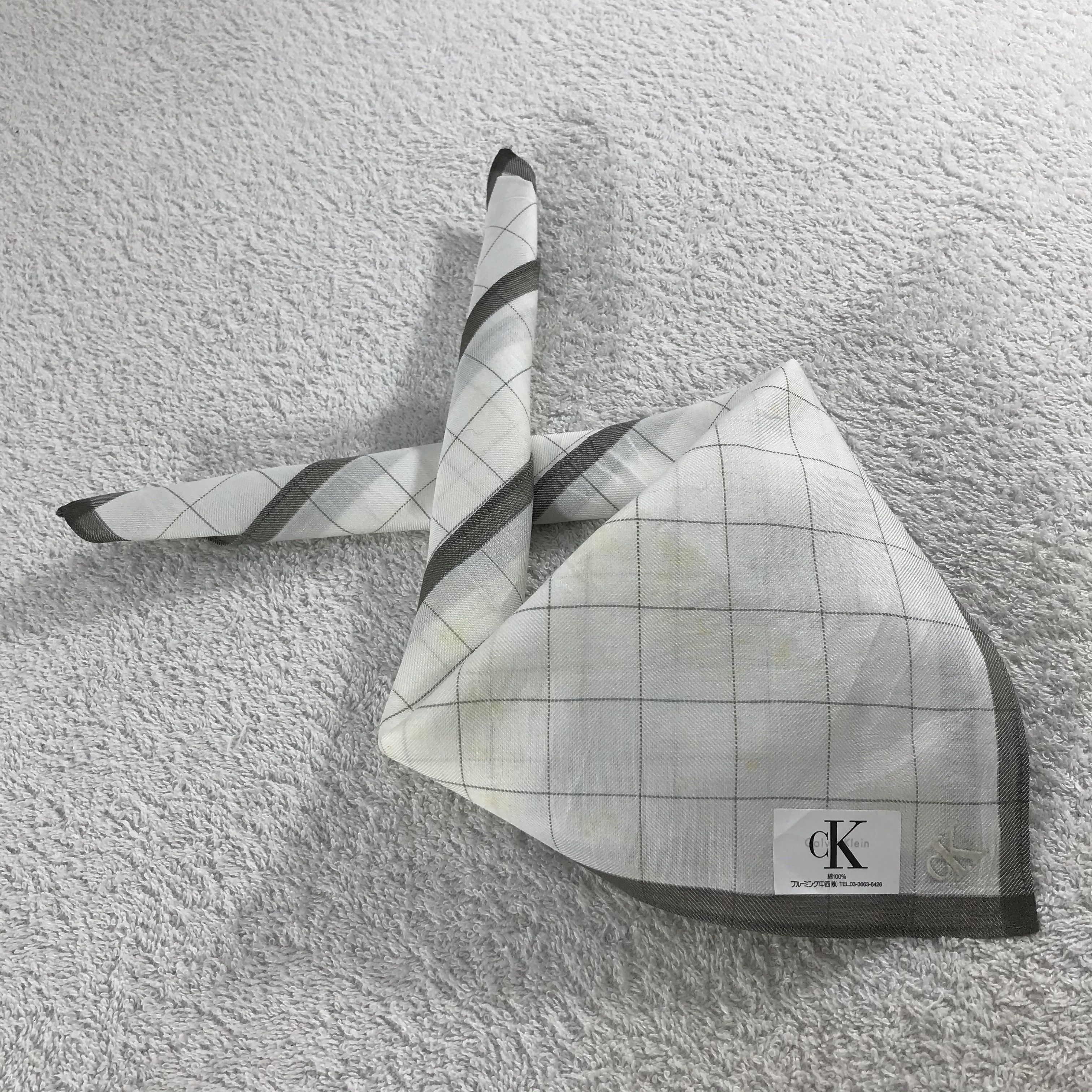 Calvin Klein × Vintage Calvin Klein Bandana / Handkerchief / Neckerchief - S039 Size ONE SIZE - 4 Thumbnail