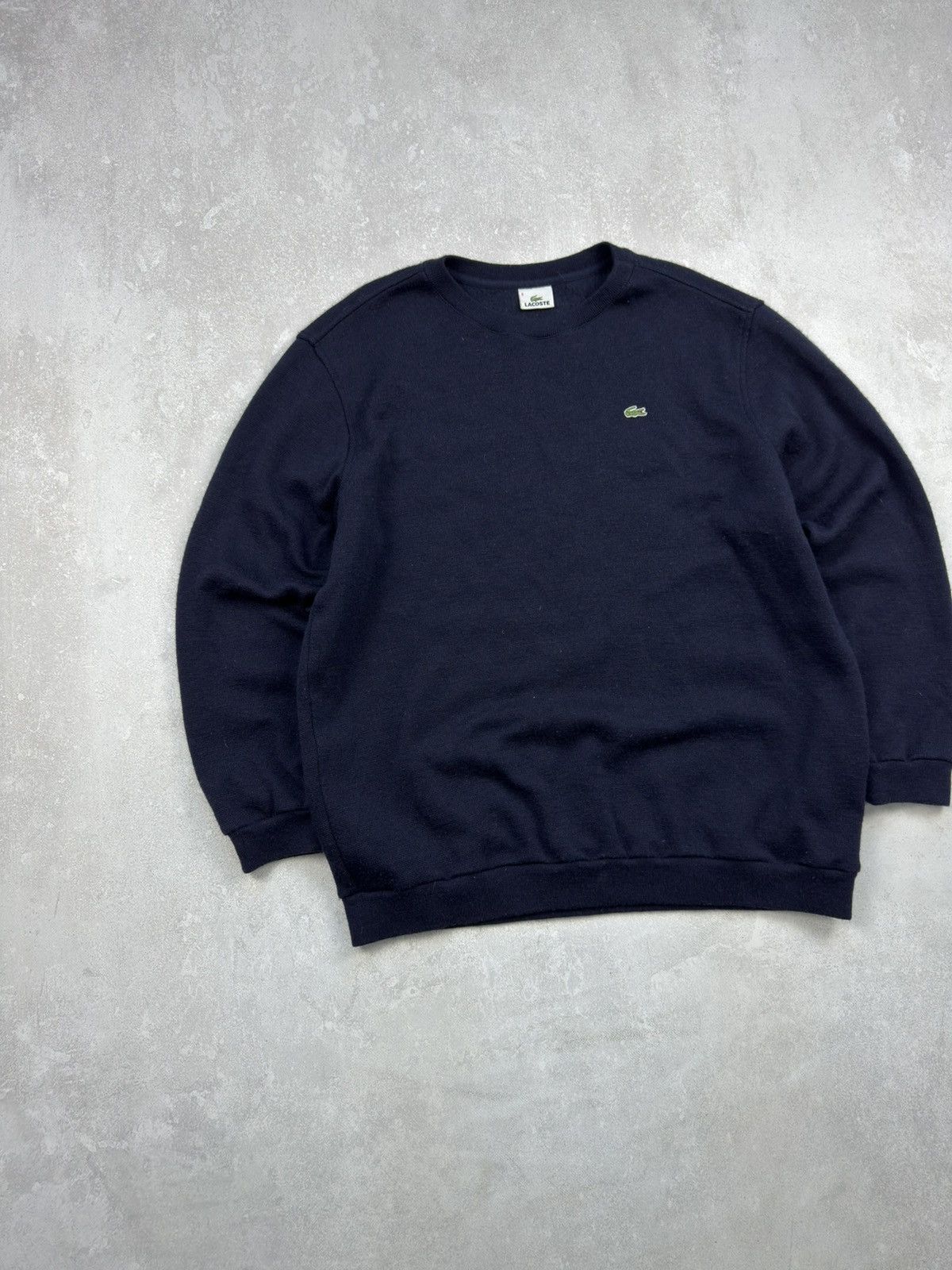 Lacoste Vintage Lacoste 90s Dark Blue Wool Sweater Logo size 8 Size US XXL / EU 58 / 5 - 2 Thumbnail