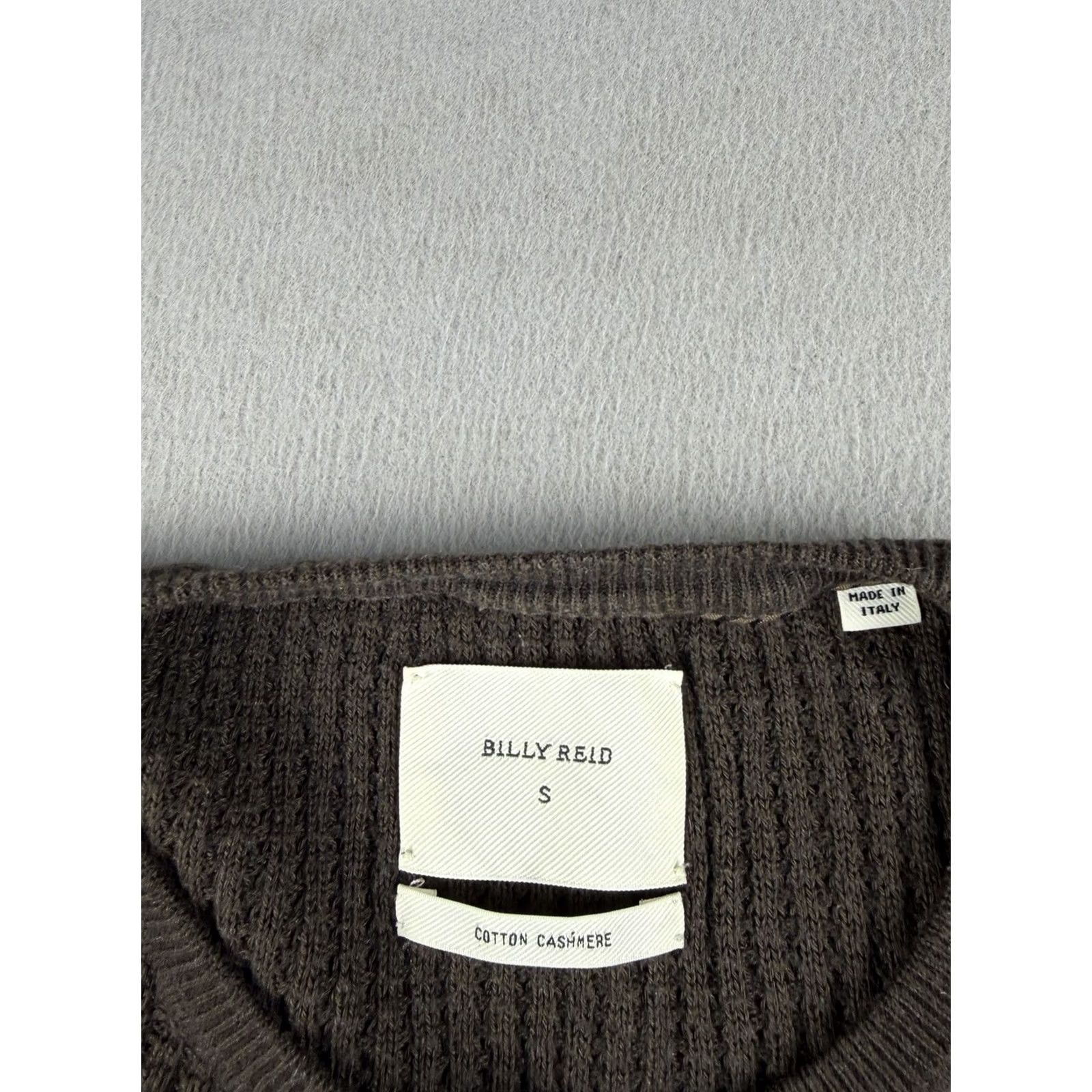 Billy Reid Billy Reid Shirt Men’s Small Green Mini Waffle Crew Cotton Cashmere Thermal Shirt Size US S / EU 44-46 / 1 - 3 Thumbnail