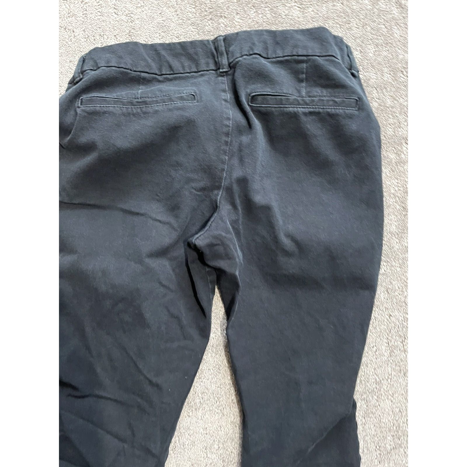 Old Navy Old Navy Black Pixie Ankle Pants Women Size 6 Regular Slim Flat Front Pockets Cotton Blend 3/4 Crop Style Pants Size 28" / US 6 / IT 42 - 4 Thumbnail