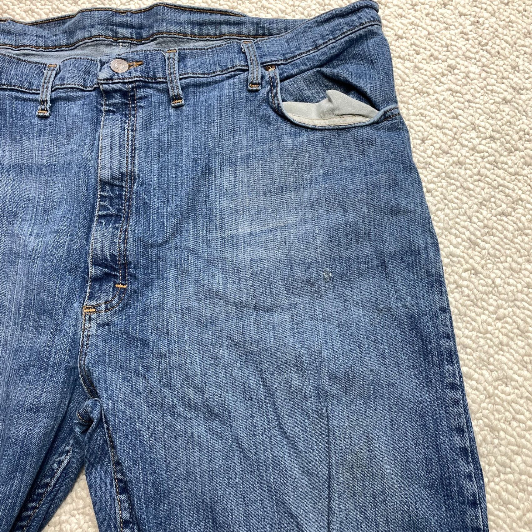 Wrangler Wrangler Jeans 44x30 Blue Denim Regular Fit 96FXVLS Premium Quality High Rise Size US 44 / EU 60 - 6 Thumbnail