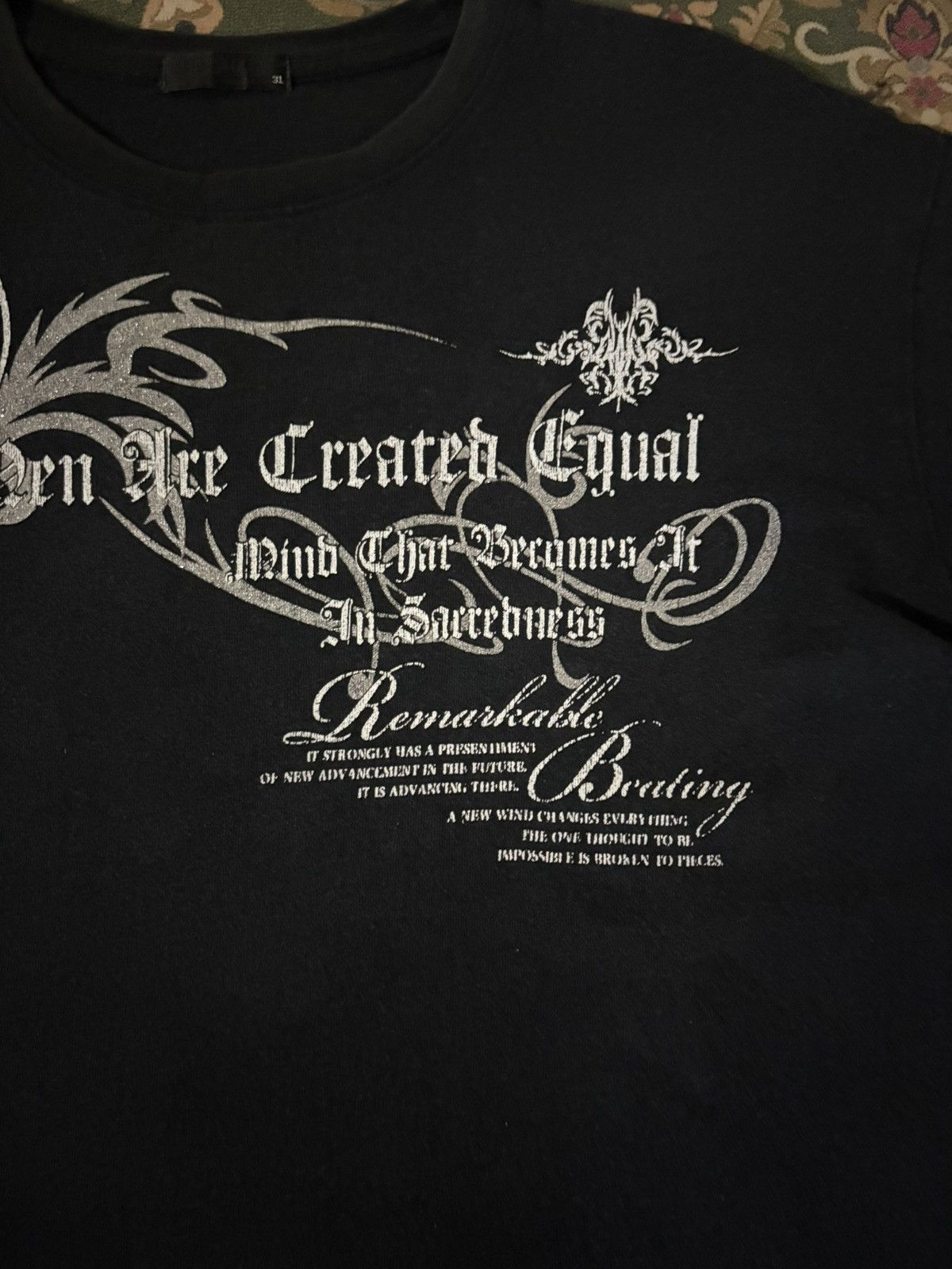 Beauty Beast Japanese Brand Poem Design Style T-Shirt Size US XL / EU 56 / 4 - 3 Thumbnail