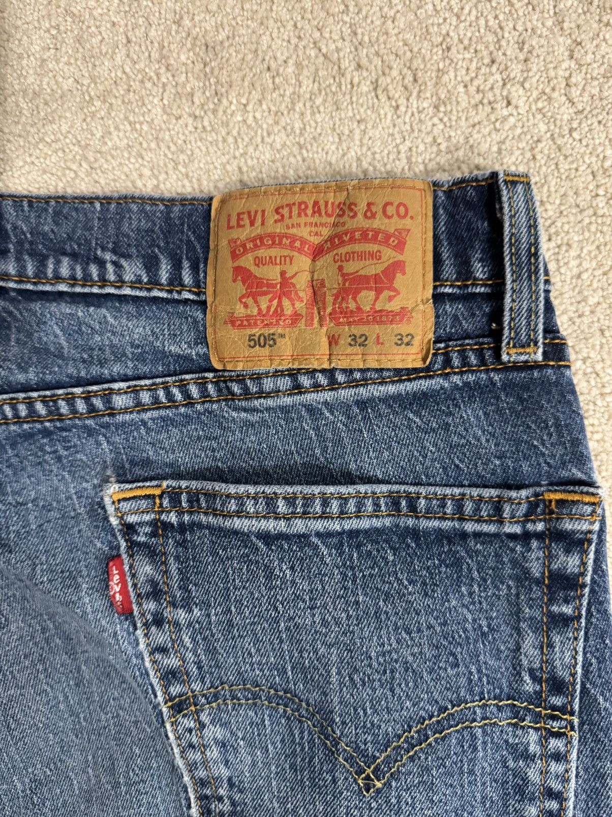 Levi's Levis 505 Denim Size US 32 / EU 48 - 3 Thumbnail