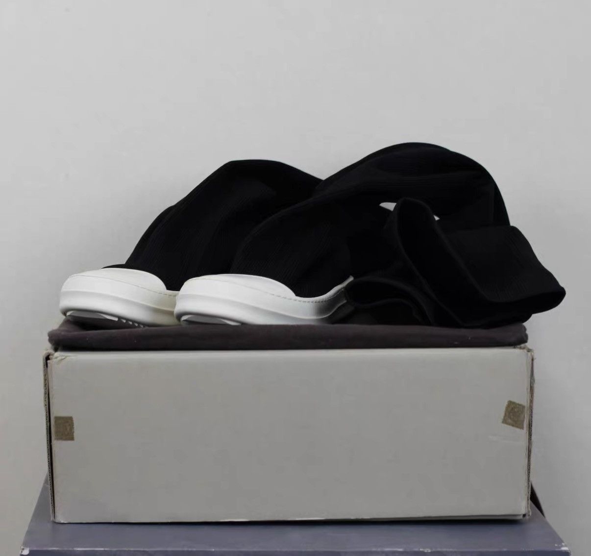 Rick Owens Rick Owens DRKSHDW Cotton Long Boots / High-Top Boots Size US 7 / IT 37 - 1 Thumbnail