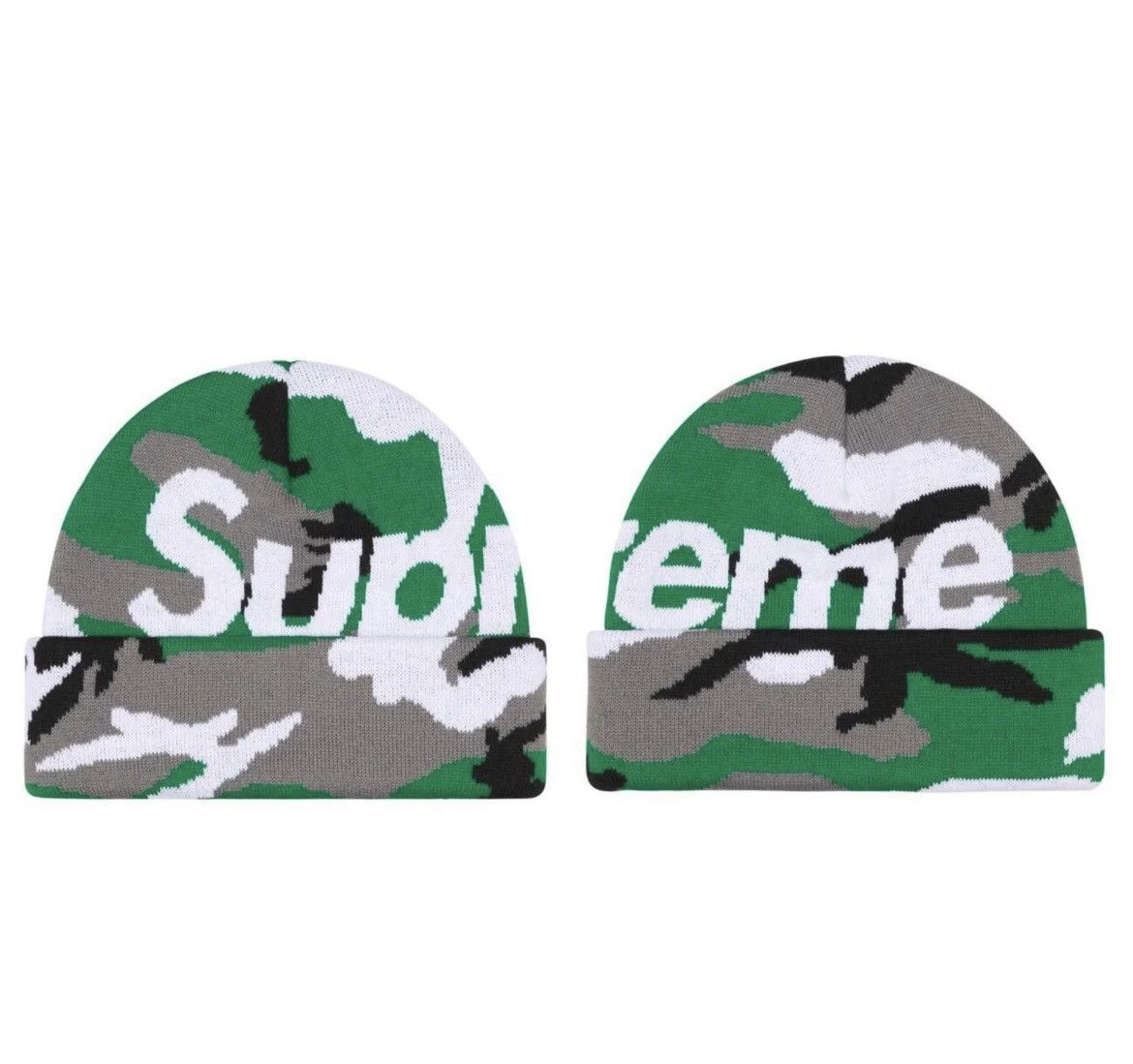 Supreme Supreme Camo Big Logo Beanie Size ONE SIZE - 1 Thumbnail