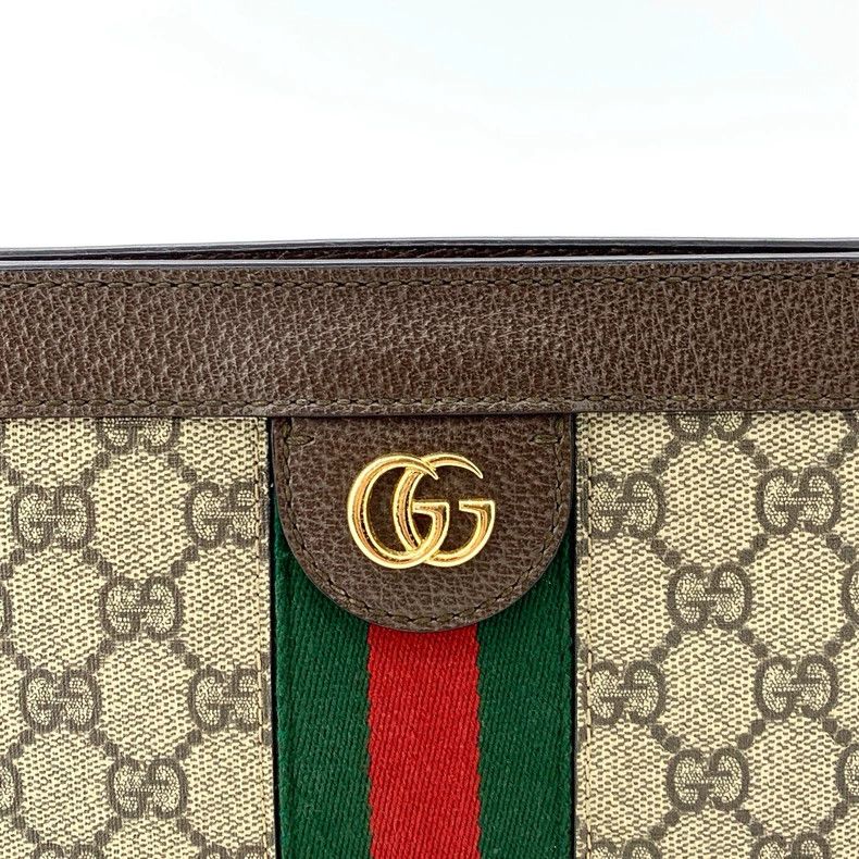 Gucci Gucci Size 25*8*16cm Brown striped logo old flower chain s Size ONE SIZE - 7 Thumbnail