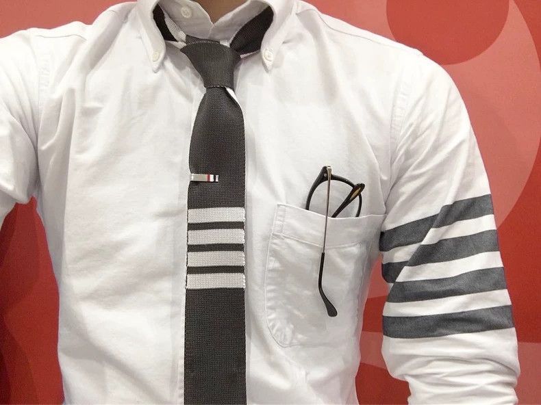 Thom Browne Thom Browne size1 Four-barrel shirt, black and gray four-ba Size US S / EU 44-46 / 1 - 8 Thumbnail
