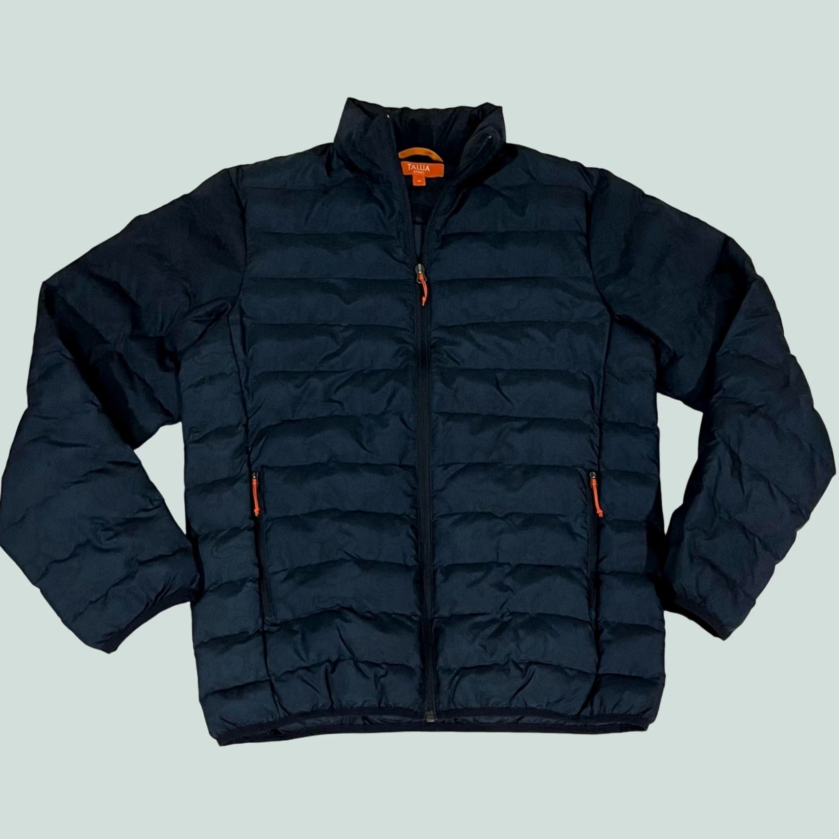 Tallia Tallia Sport Puffer Coat Winter Navy Blue Pockets Sz M Mens Coat Zip Jacket 28in 22in 26in 18in(Size Measurements) Size US M / EU 48-50 / 2 - 1 Thumbnail