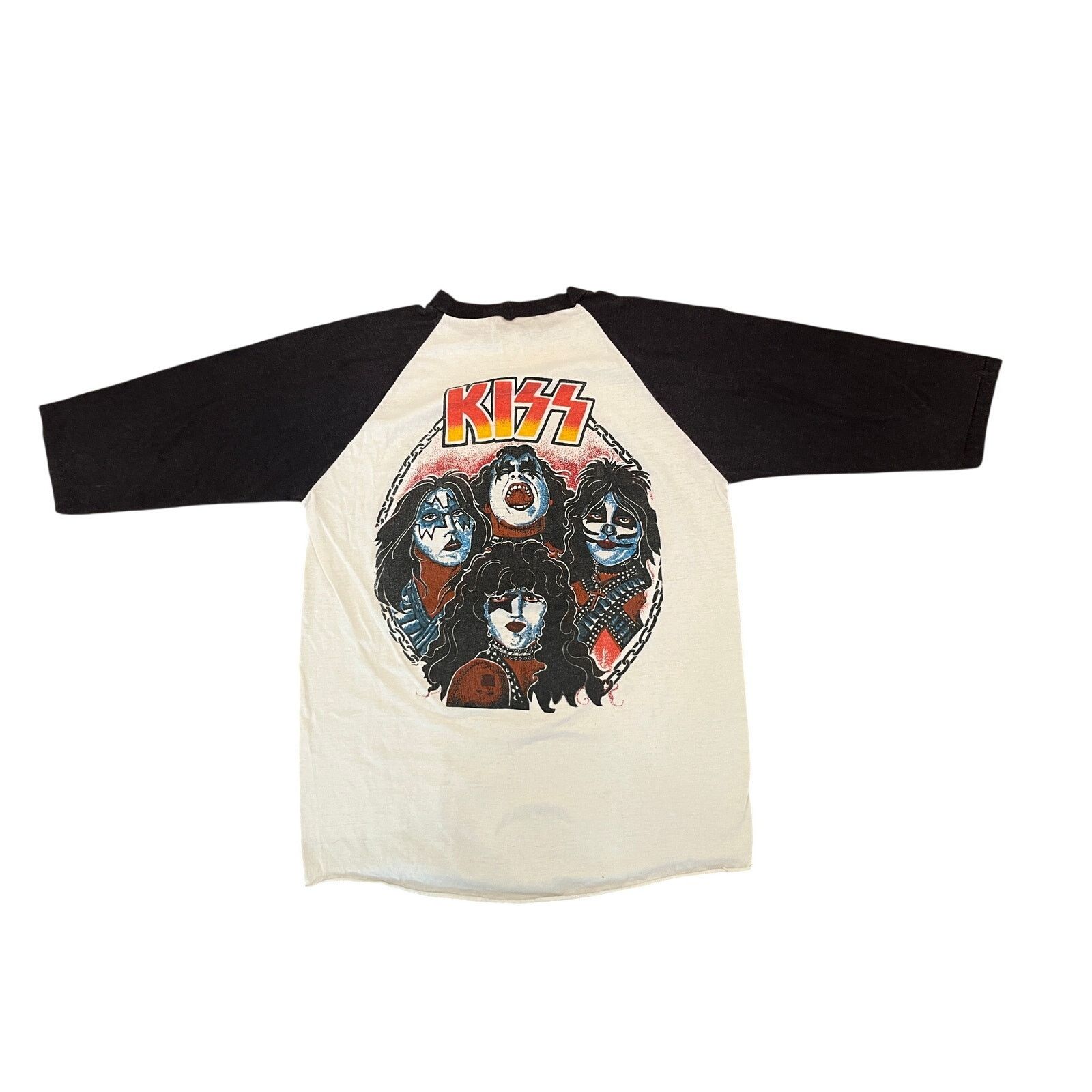KISS AUTHENTIC 1979 KISS World Tour Dynasty Raglan Aucoin Niocua Size US M / EU 48-50 / 2 - 2 Thumbnail