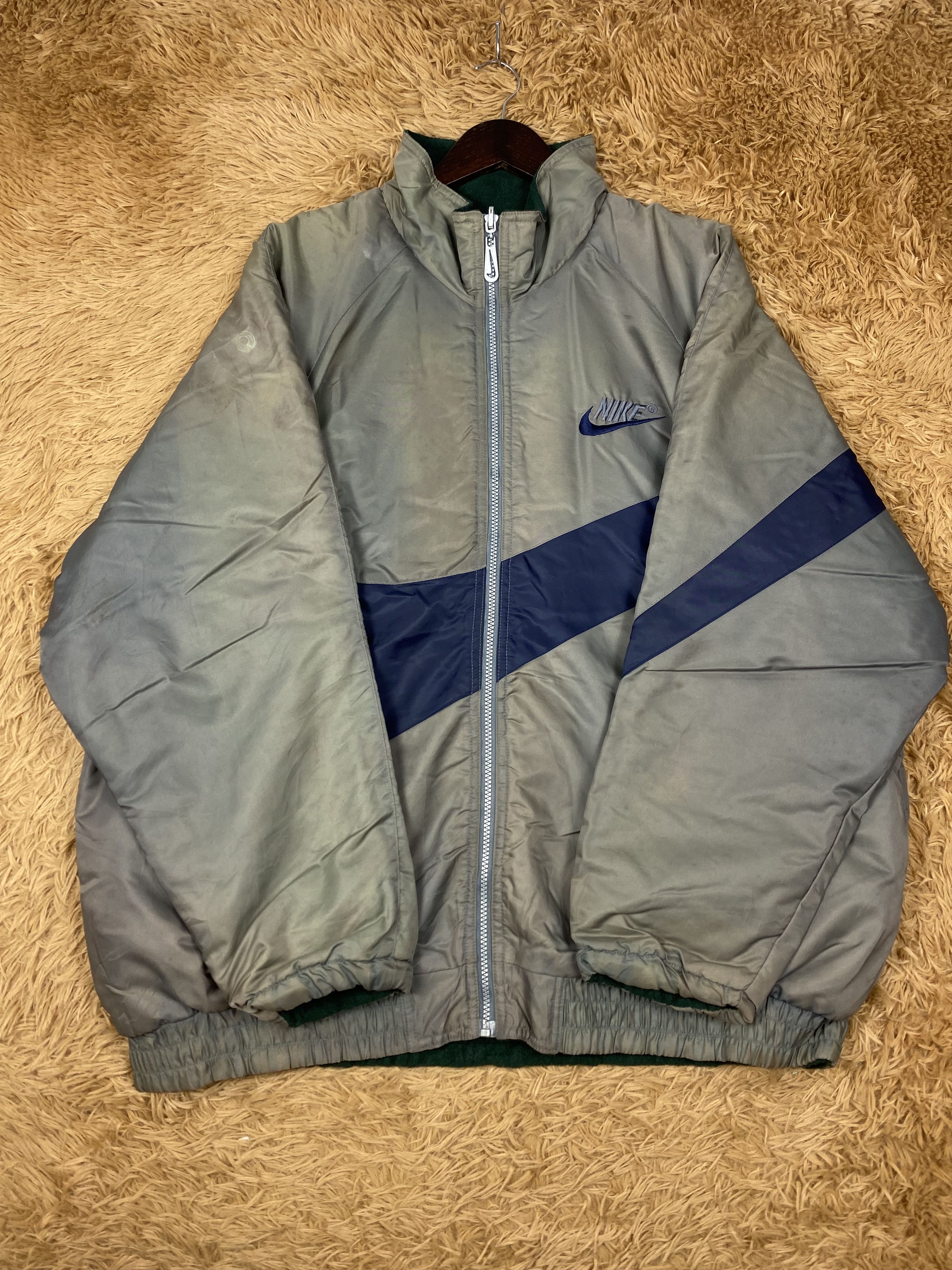 Nike Vintage Nike Swoosh Big Logo Reversible Jacket DJ0025 Size US L / EU 52-54 / 3 - 5 Thumbnail