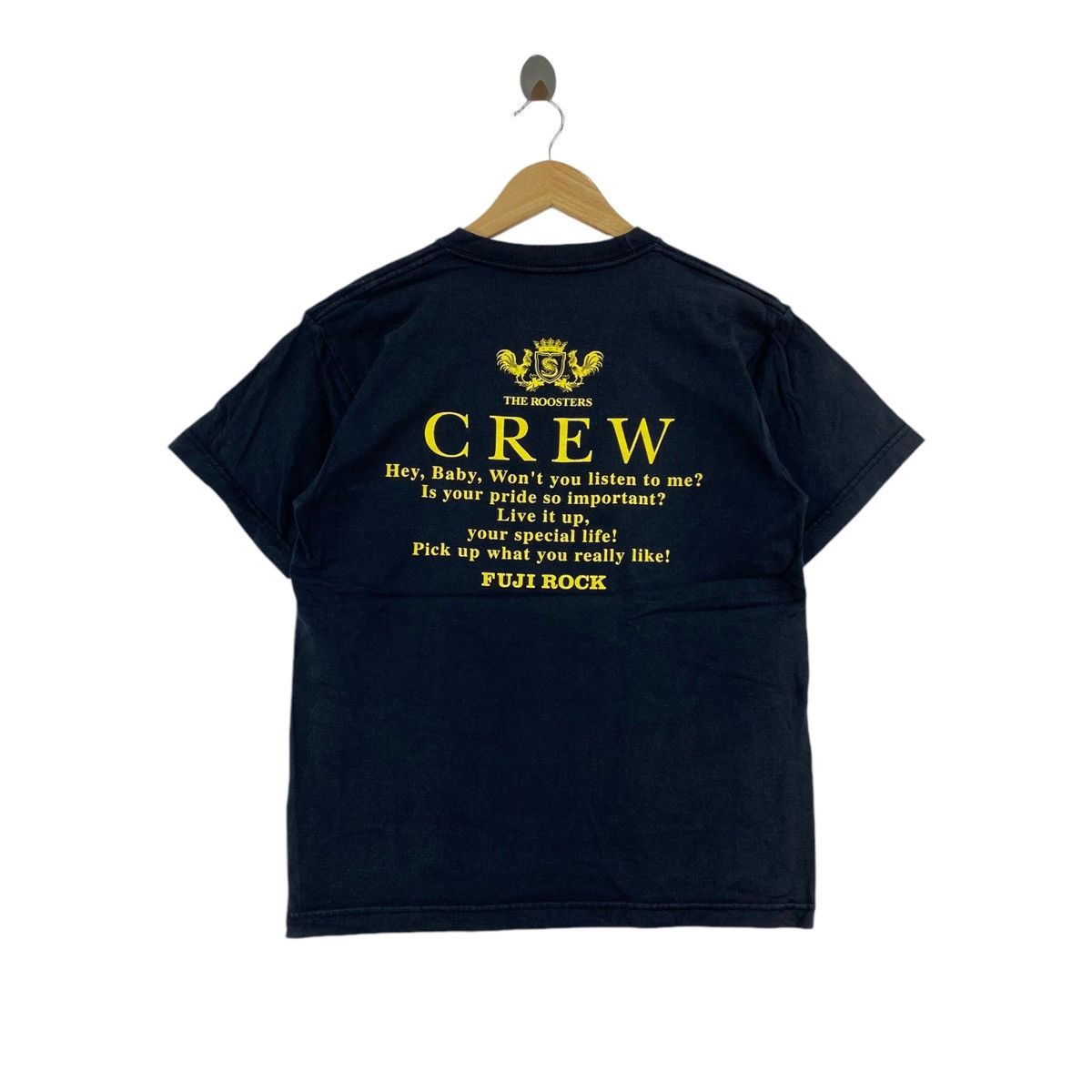 Other LETS ROCK The ROOSTER Fuji Rock Crew Print Black Short Size US S / EU 44-46 / 1 - 3 Thumbnail
