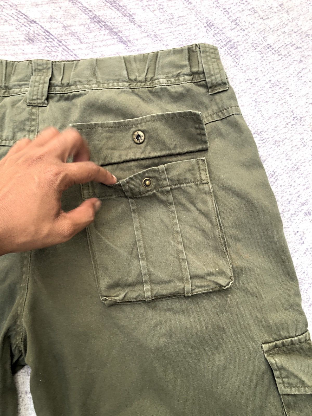 Vintage Green 🇯🇵 Multi-Pocket Tactical Cargo Pants 8 Pocket Size US 32 / EU 48 - 17 Thumbnail