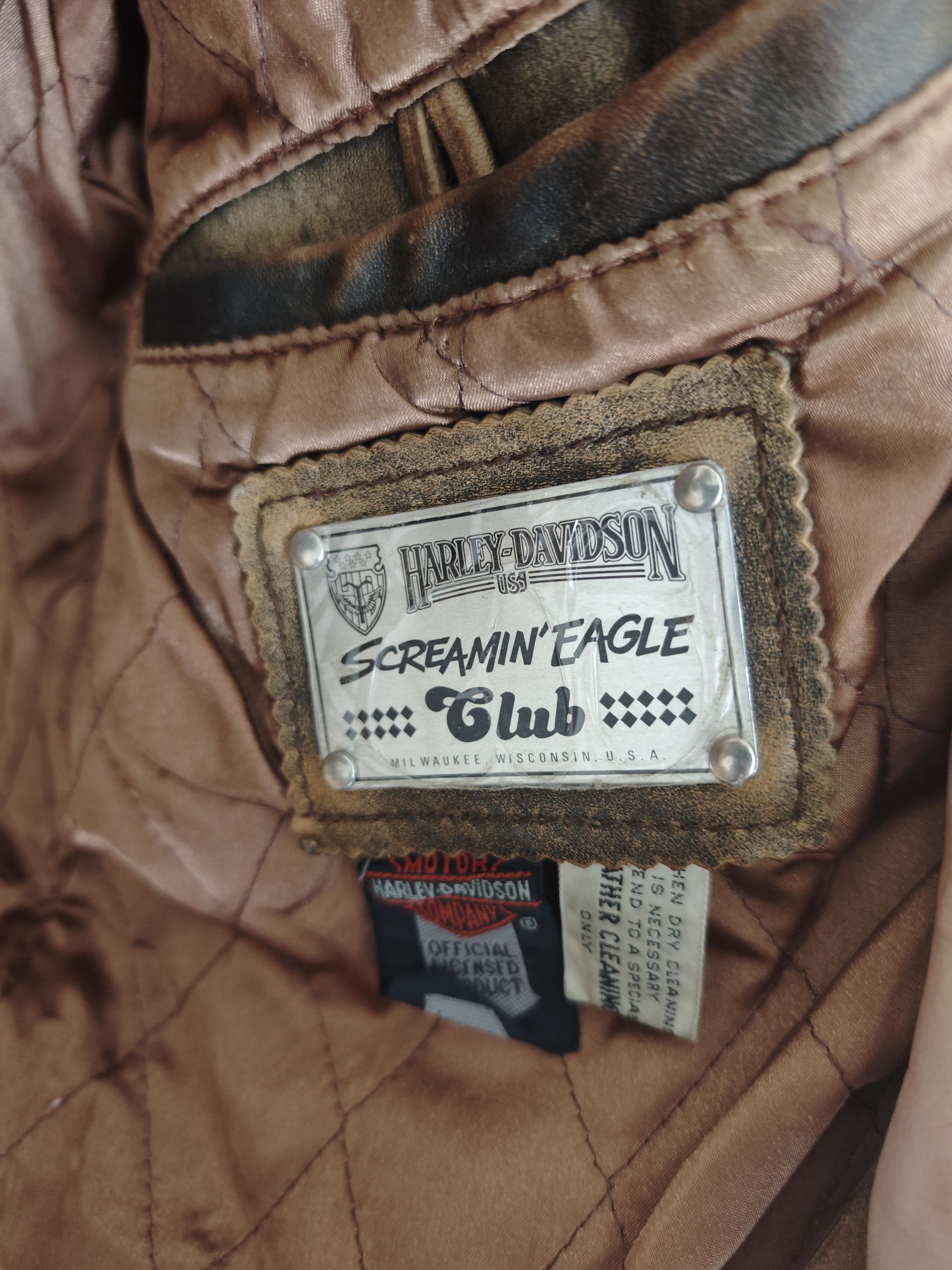 Harley Davidson Harley Davidson Cowhide Leather Single Rider Jacket patina Size US M / EU 48-50 / 2 - 11 Thumbnail