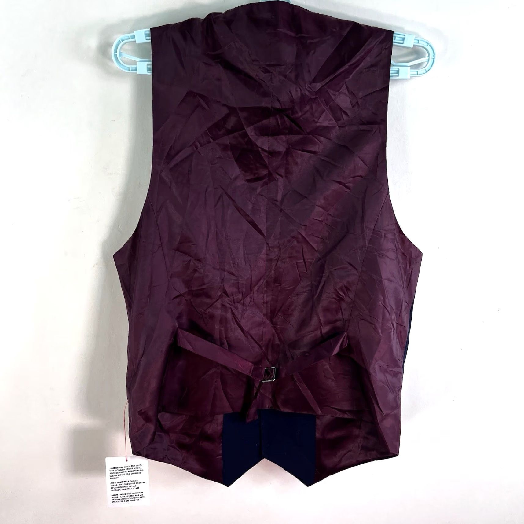 Asos ASOS Button-Up Vest Shirt Mens 40 Blue NWT Size US XXS / EU 40 - 5 Thumbnail