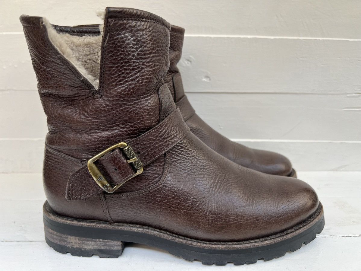 Frye Frye Natalie Shearling lined Brown leather Boots Size US 7.5 / IT 37.5 - 6 Thumbnail