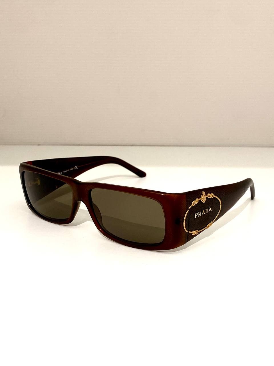 Prada PRADA Milano Logo Saffiano Retro Shield Sunglasses Vintage Size ONE SIZE - 4 Thumbnail