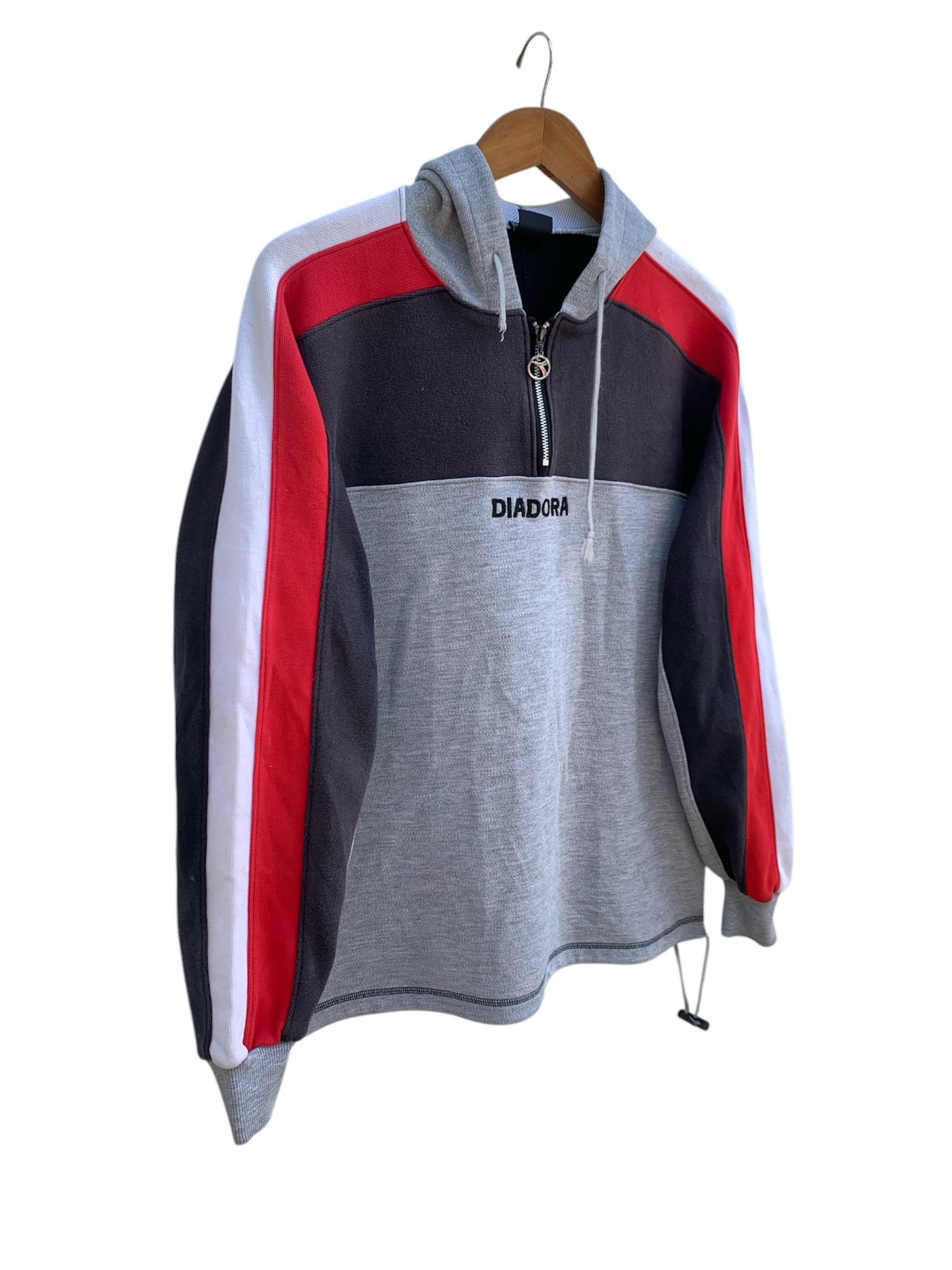 Diadora Vintage Diadora Light Your Fire Hoodie Jacket Size US M / EU 48-50 / 2 - 2 Thumbnail