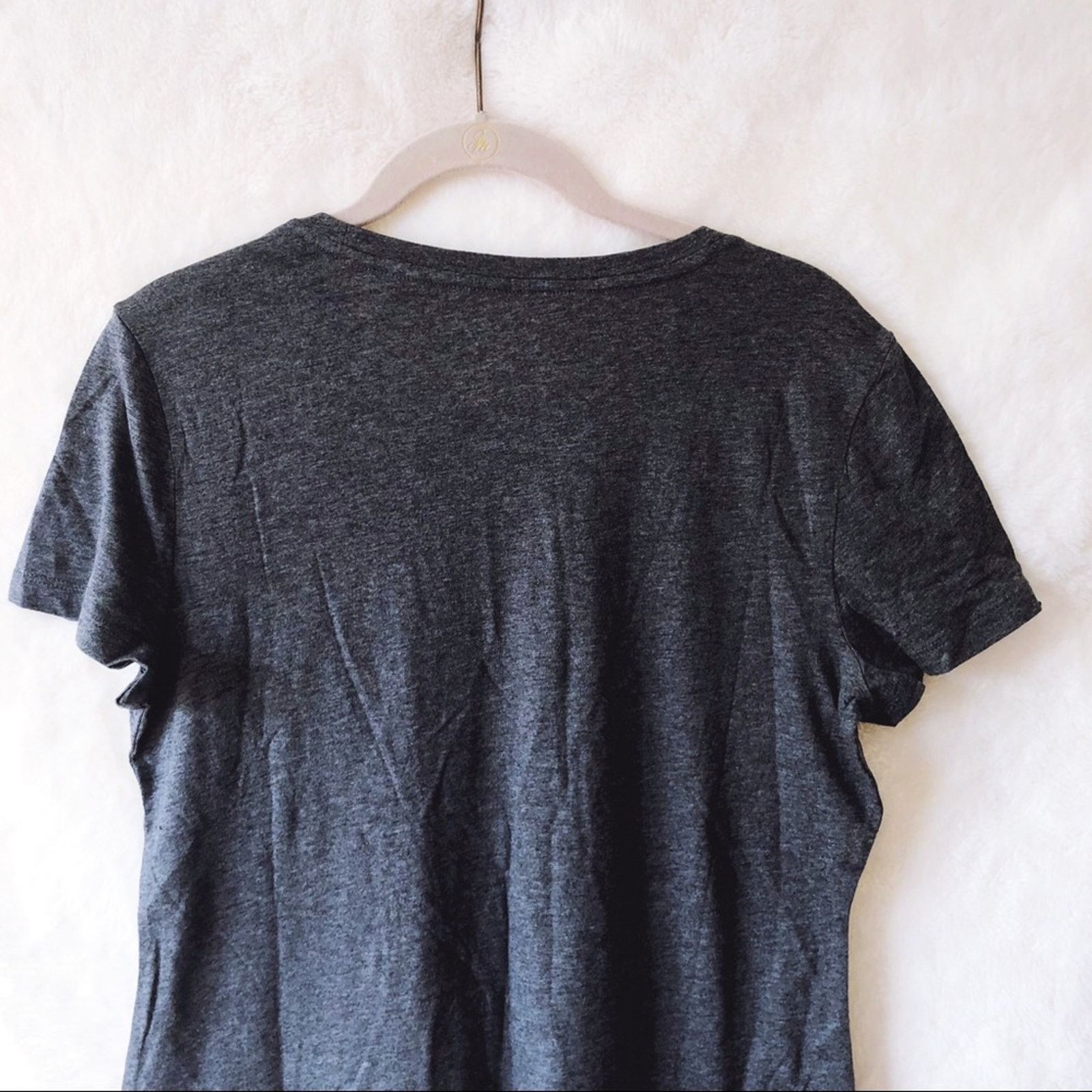Banana Republic Banana Republic Gray Pleat Flounce Hem Top Size S / US 4 / IT 40 - 3 Thumbnail