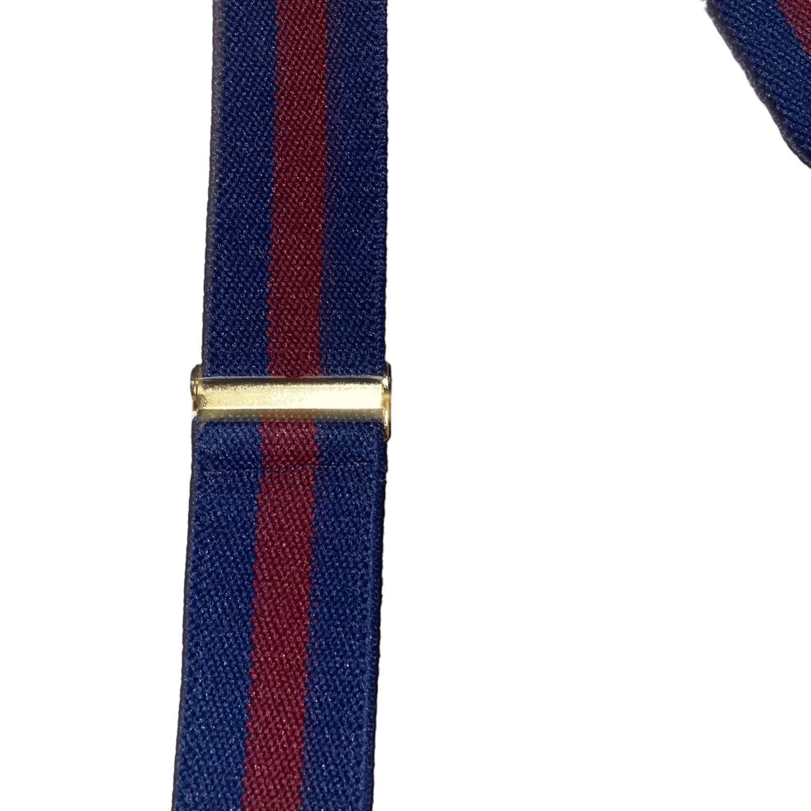 Vintage Vintage Y-shaped Elastic Striped Navy Adjustable Suspenders Size ONE SIZE - 3 Thumbnail