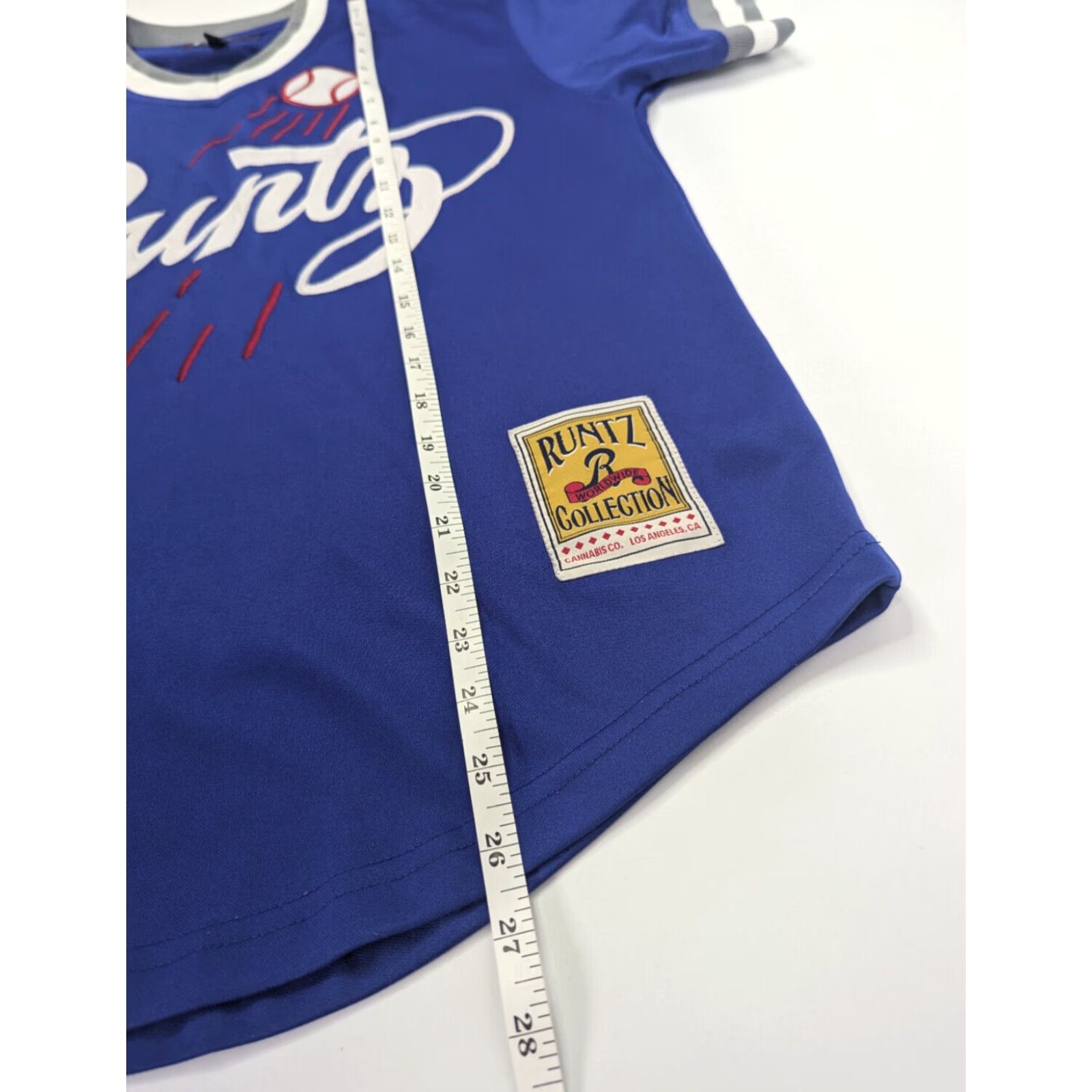 Vintage Runtz Shirt Men’s Size Small Blue 03790-RYL Dodgers Angel 100% Polyester Short Sleeve Vintage No Size US S / EU 44-46 / 1 - 6 Thumbnail