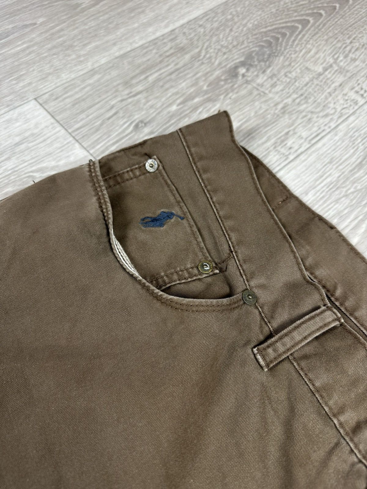 Polo Ralph Lauren × Vintage Vintage Polo Ralph Lauren Brown Denim Jeans Pants Size 38 Size US 38 / EU 54 - 4 Thumbnail