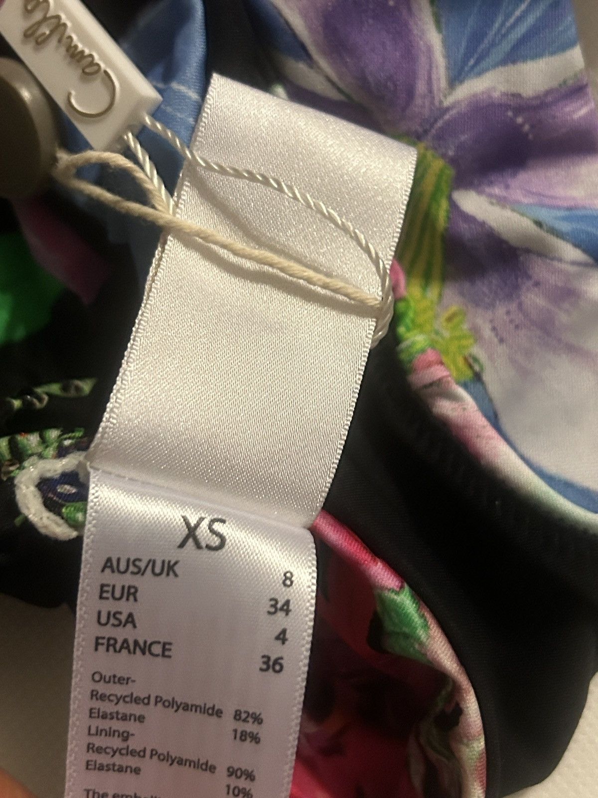 CAMILLA CAMILLA Crystal-embellished floral mid-rise bikini brief Size 27" / US 4 / IT 40 - 8 Thumbnail