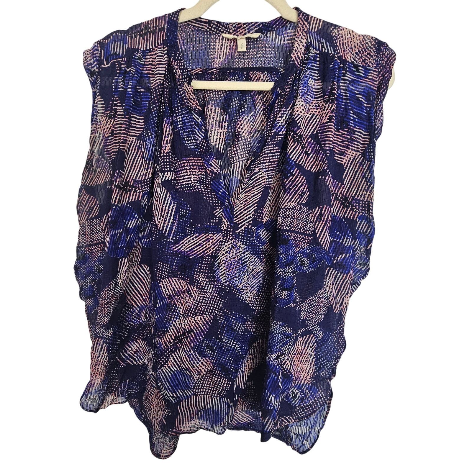Rebecca Taylor Rebecca Taylor Womens Silk Floral Blouse Size 8 Designer Size M / US 6-8 / IT 42-44 - 1 Thumbnail