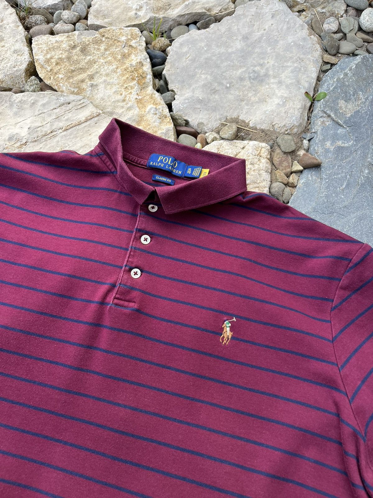 Polo Ralph Lauren × Ralph Lauren Polo Ralph Lauren pima tee striped t-shirt multicolor pony Size US XL / EU 56 / 4 - 8 Thumbnail