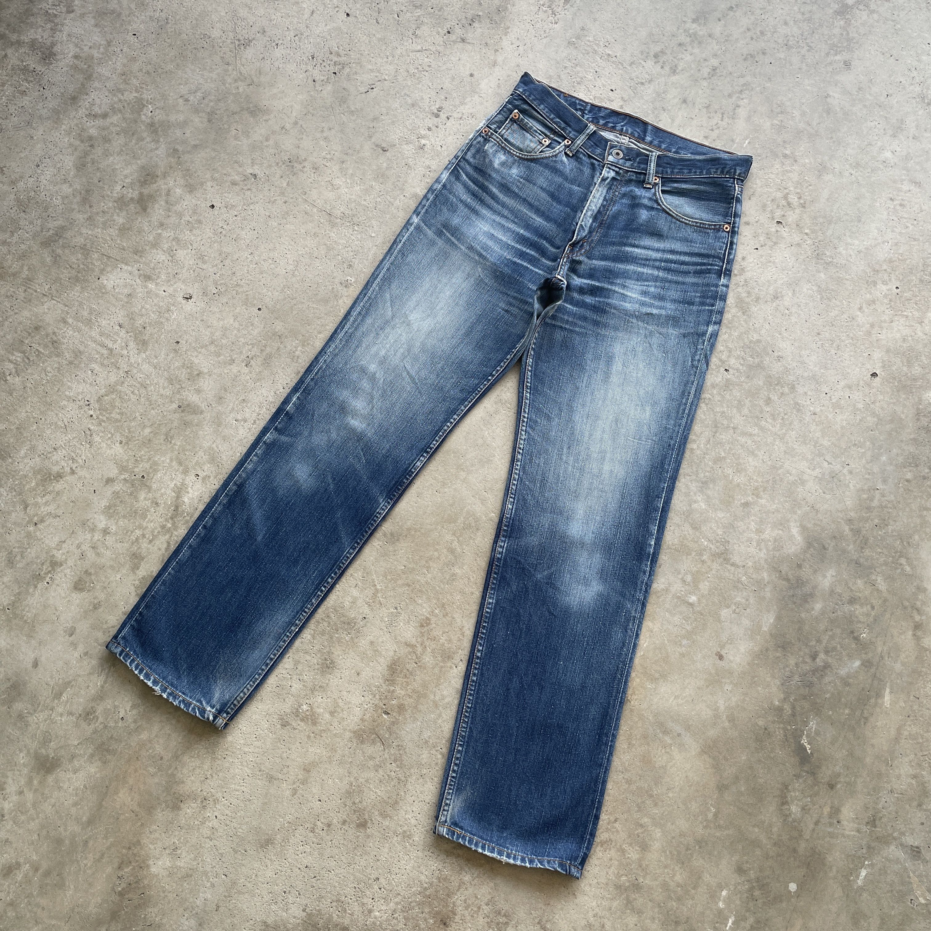 Jean × Levi's × Levi's Vintage Clothing W30x30💥 VINTAGE LEVIS 502 JEANS FADED PANTS DENIM Size US 30 / EU 46 - 1 Thumbnail