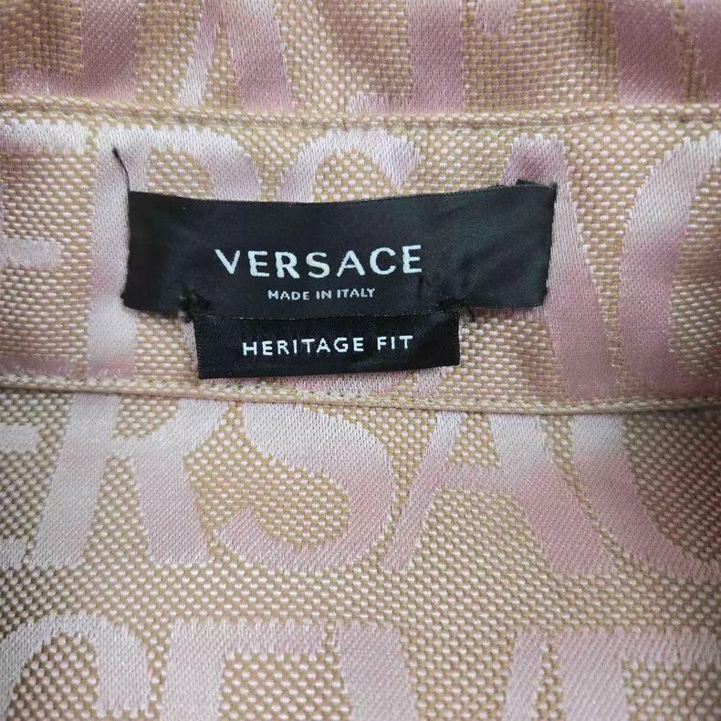Versace Versace Denim jacket with a full logo print Size L / US 10 / IT 46 - 2 Thumbnail