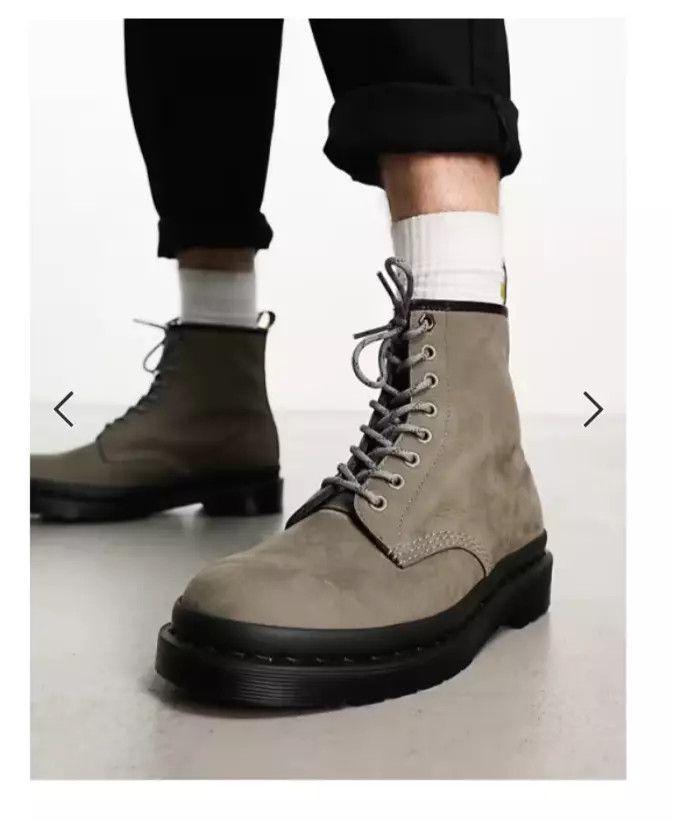 Dr. Martens US M 7 ~DR. MARTENS 1460 PASCAL MILLED NUBUCK LEATHER BOOTS Size US 7 / EU 40 - 5 Thumbnail