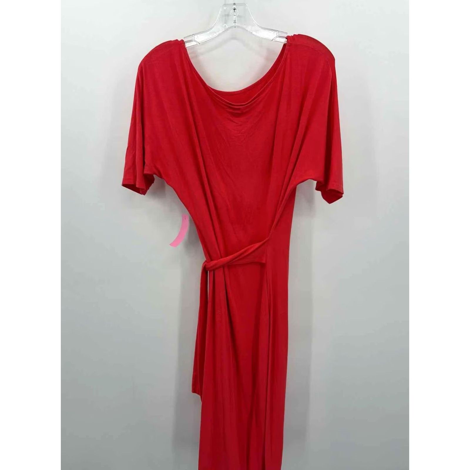 Ann Taylor Pre-Owned Ann Taylor Red Size Small Midi Short Sleeve Dress Size 28" / US 6 / IT 42 - 2 Thumbnail