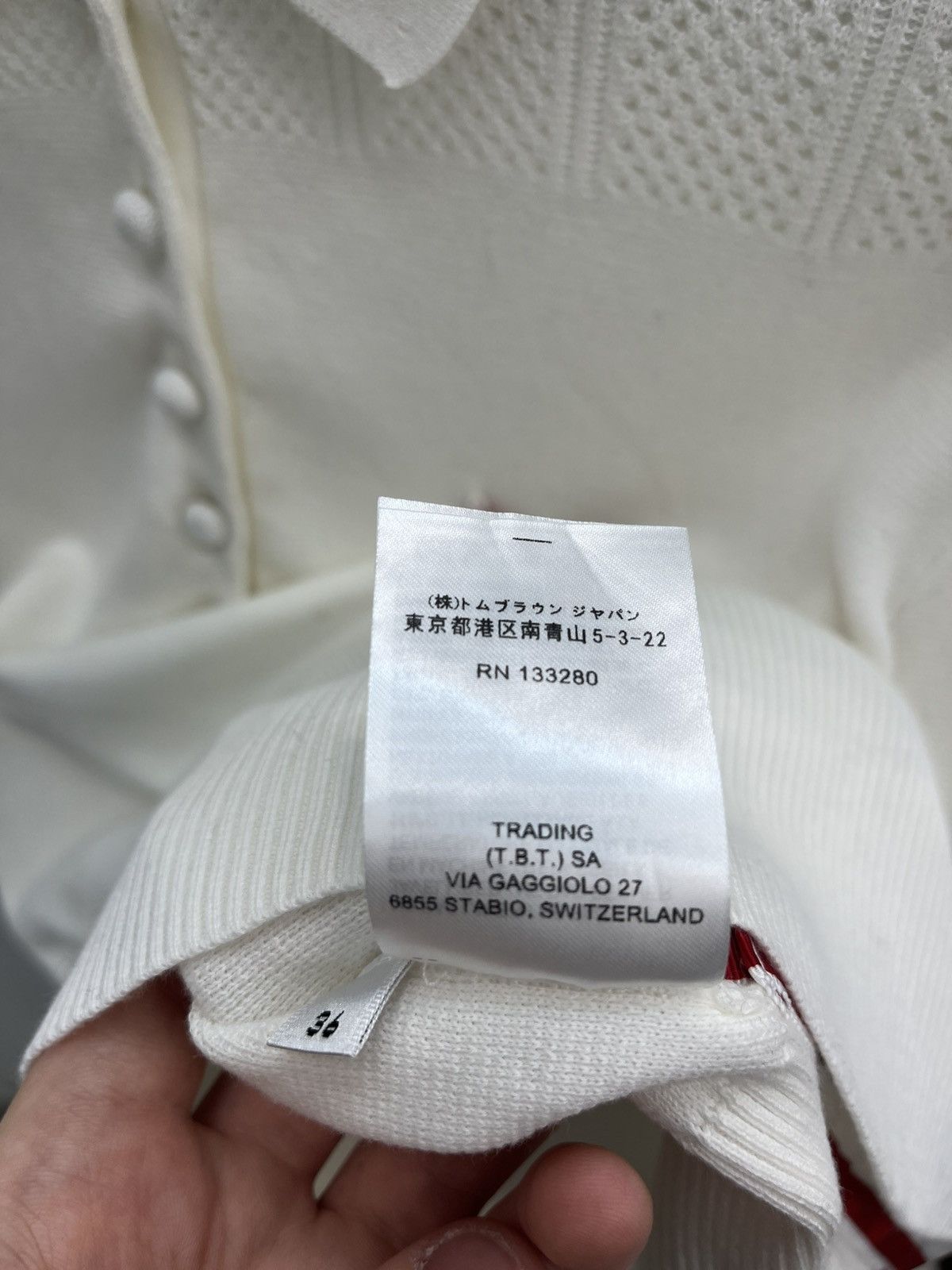 Thom Browne Thom Browne Silk Cotton Short Sleeve Sweater Size XS / US 0-2 / IT 36-38 - 10 Thumbnail