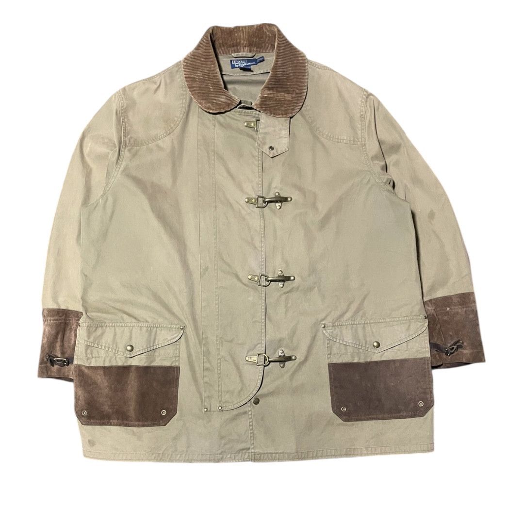 Polo Ralph Lauren 90s Polo Ralph Lauren Fireman Jacket Suede Details XXL Size US XXL / EU 58 / 5 - 1 Thumbnail