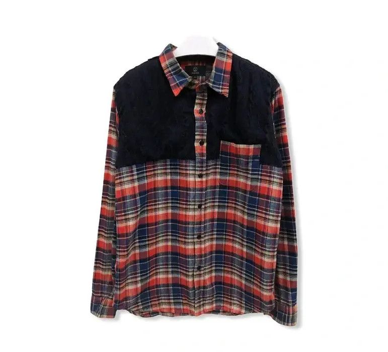 Flannel Japanese Brand Shaggy Plaid Tartan Flannel Shirt 👕 Size US S / EU 44-46 / 1 - 1 Thumbnail