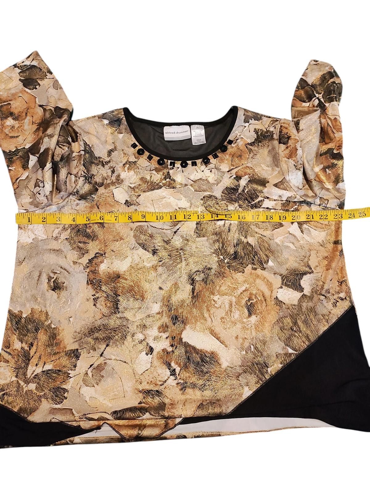 Other Alfred Dunner Women's Long Sleeve Asymmetric Hem Top Size L / US 10 / IT 46 - 8 Thumbnail