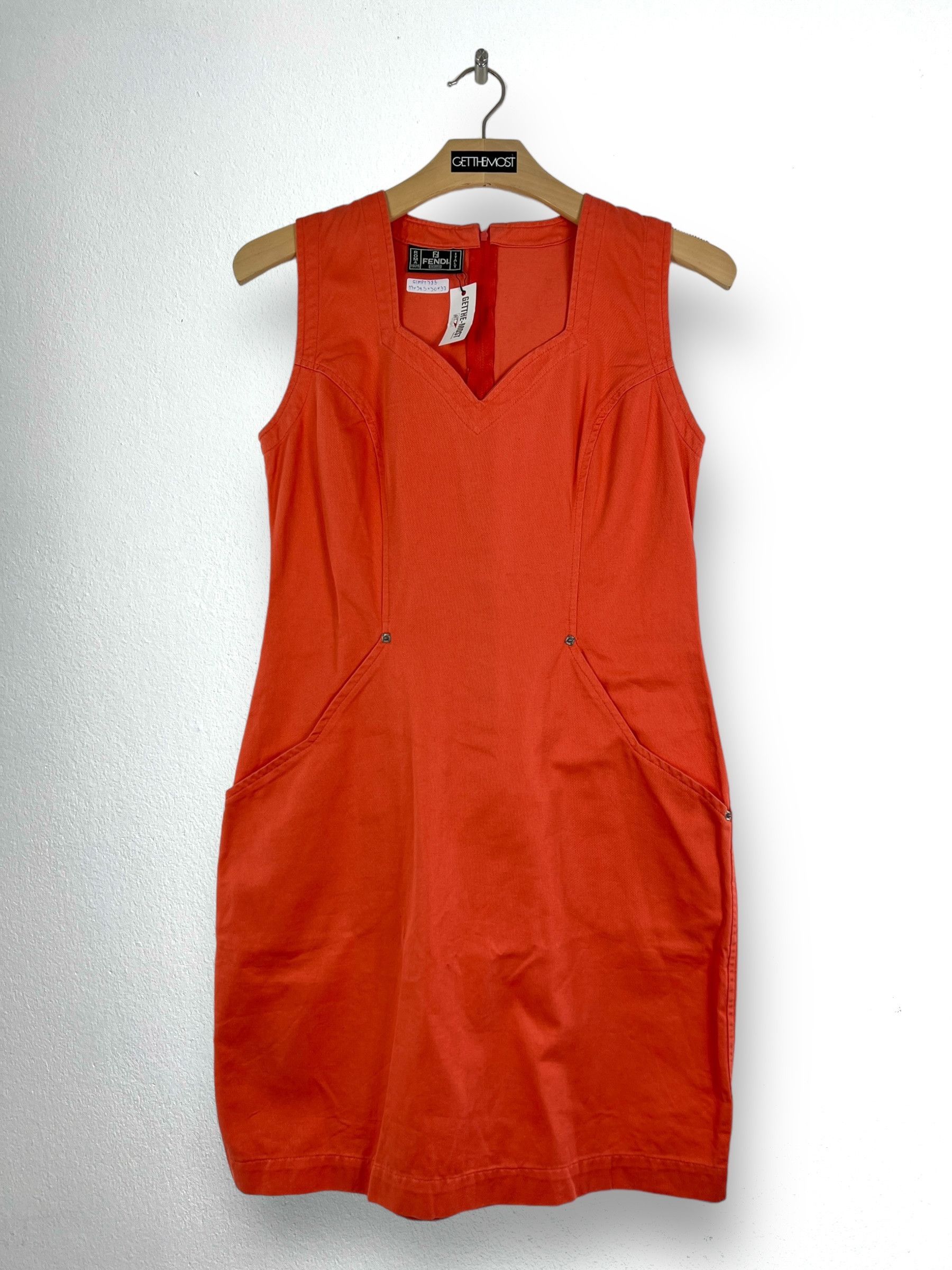 Fendi Vintage FENDI Tent Dress (44) GTMPT785 Size M / US 6-8 / IT 42-44 - 1 Thumbnail