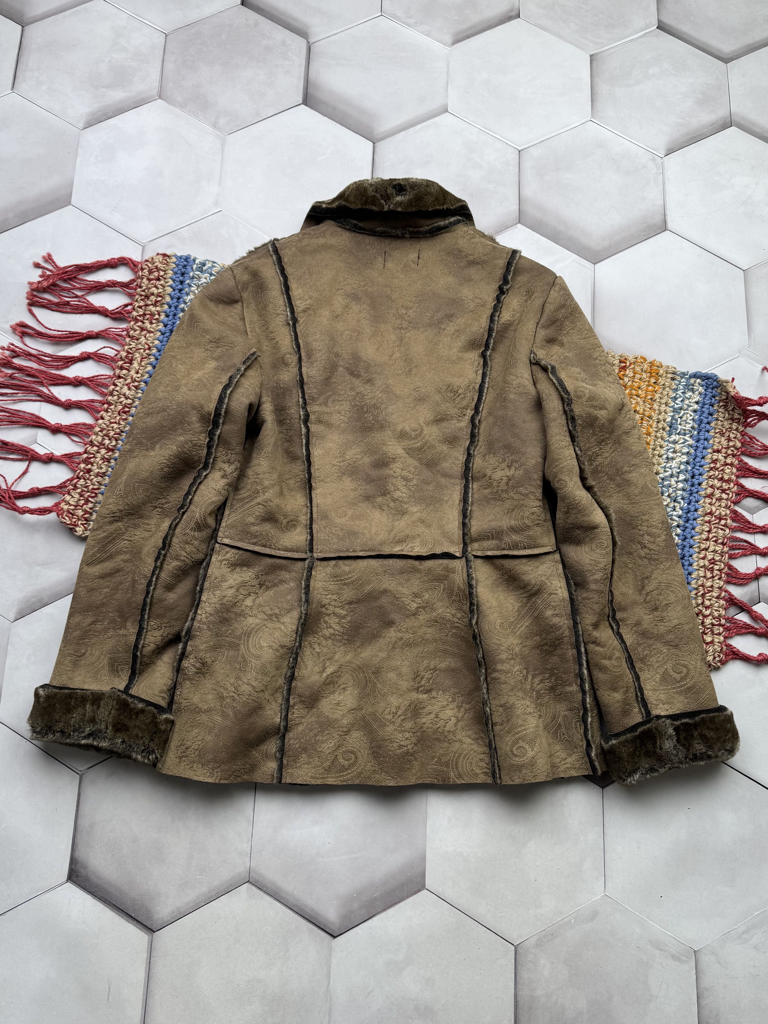 Japanese Brand Vintage Faux Sheepskin Coat (E4) Size M / US 6-8 / IT 42-44 - 6 Thumbnail