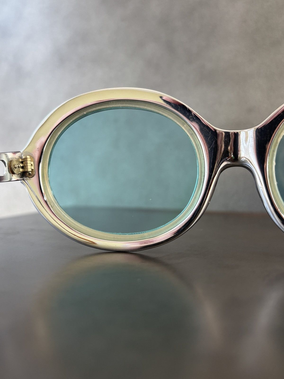 Vintage True Vintage Sunglasses Space Age Chrome Metal Oversized 60s Size ONE SIZE - 15 Thumbnail