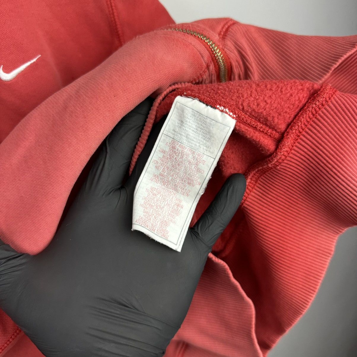 Nike Vintage Nike PSG Distressed Crazy Faded Zip Hoodie Size US M / EU 48-50 / 2 - 13 Thumbnail