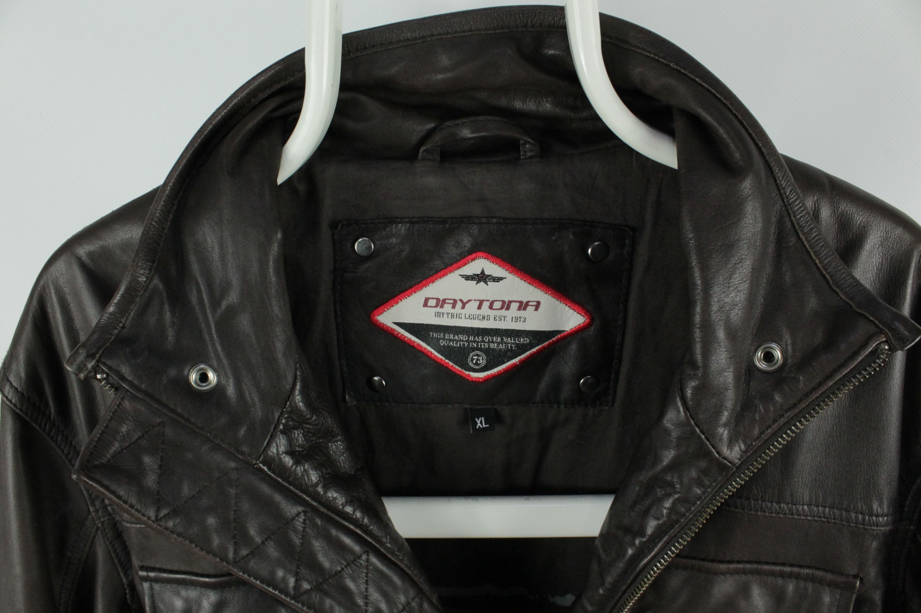 Daytona Daytona Brown Leather Aviator Biker Casual Jacket Size US XL / EU 56 / 4 - 3 Thumbnail