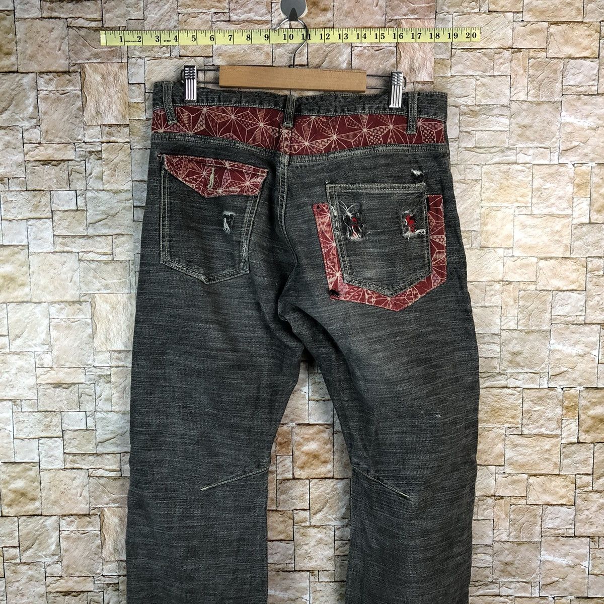 Japanese Brand D Bee Bell Custom Black multipocket Casual Pants #A977 Size US 33 - 15 Thumbnail